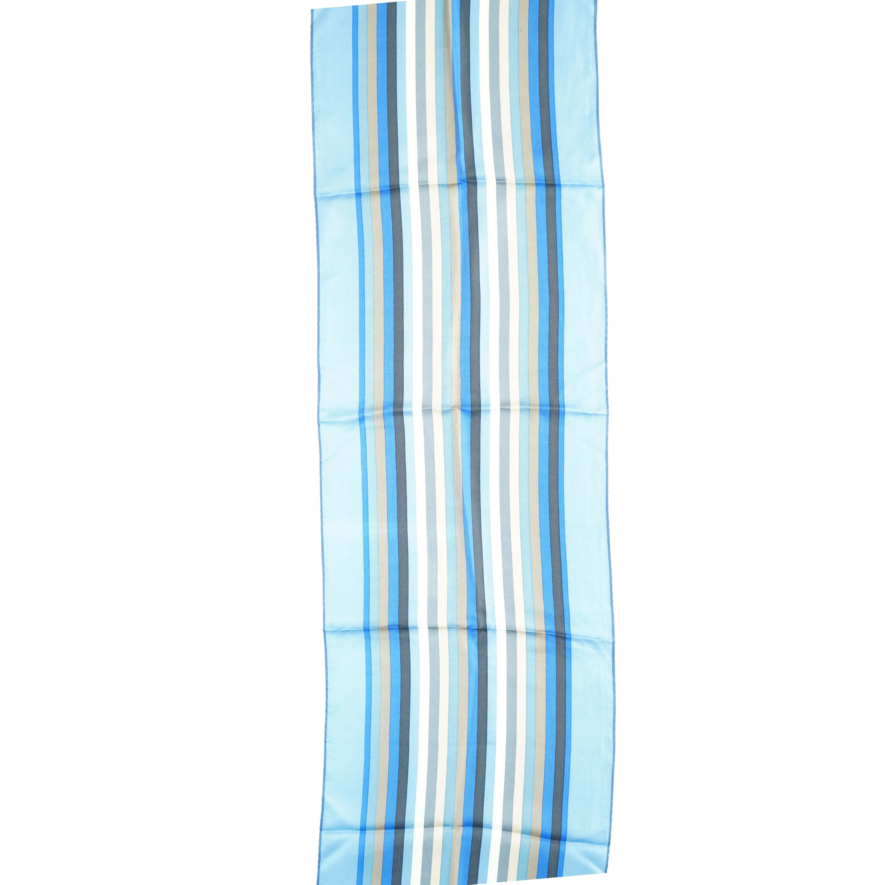 Stribet silketørklæde fra Bison Club (str. 25 x 160)