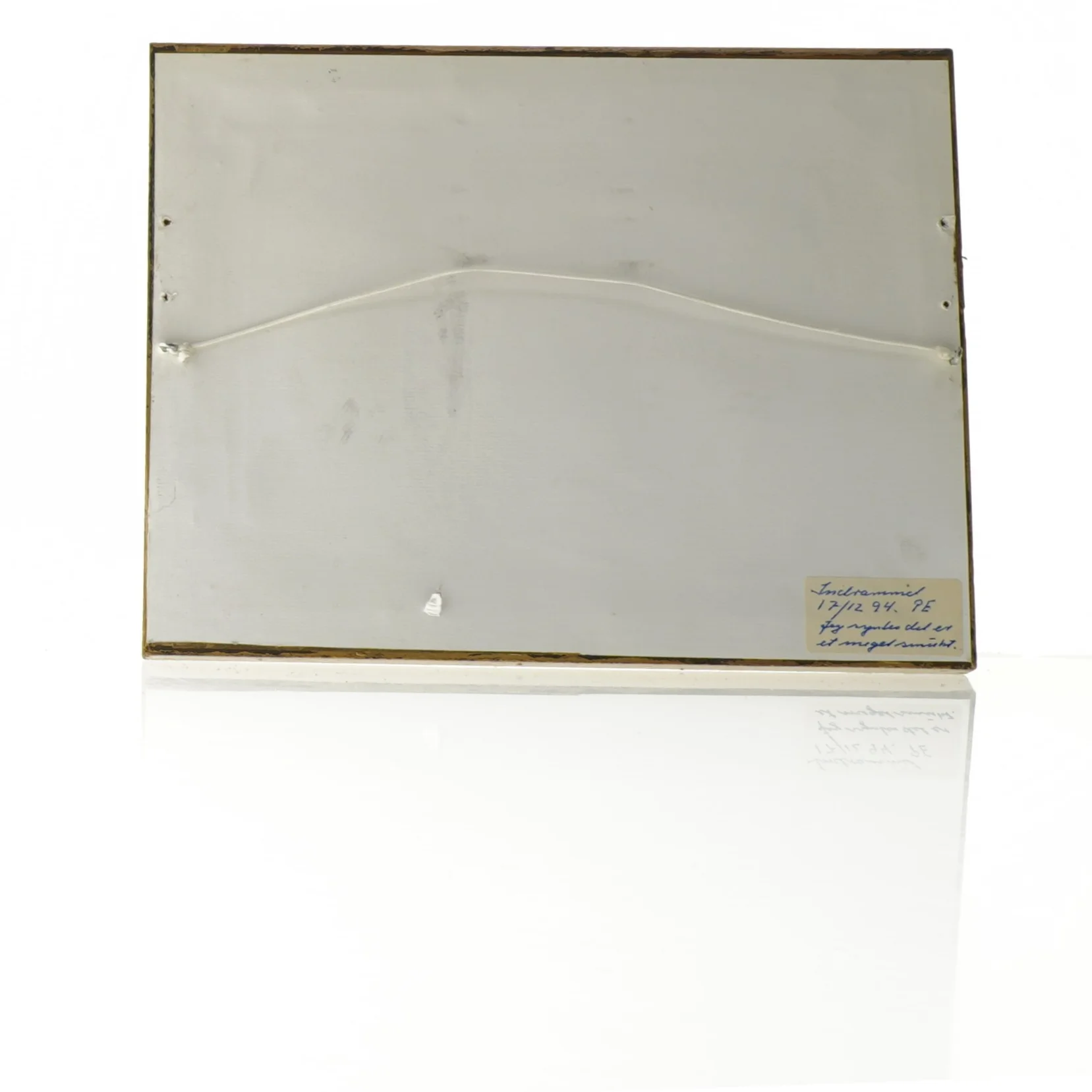 Indrammet landskabsmaleri (str. 26 x 22 cm)