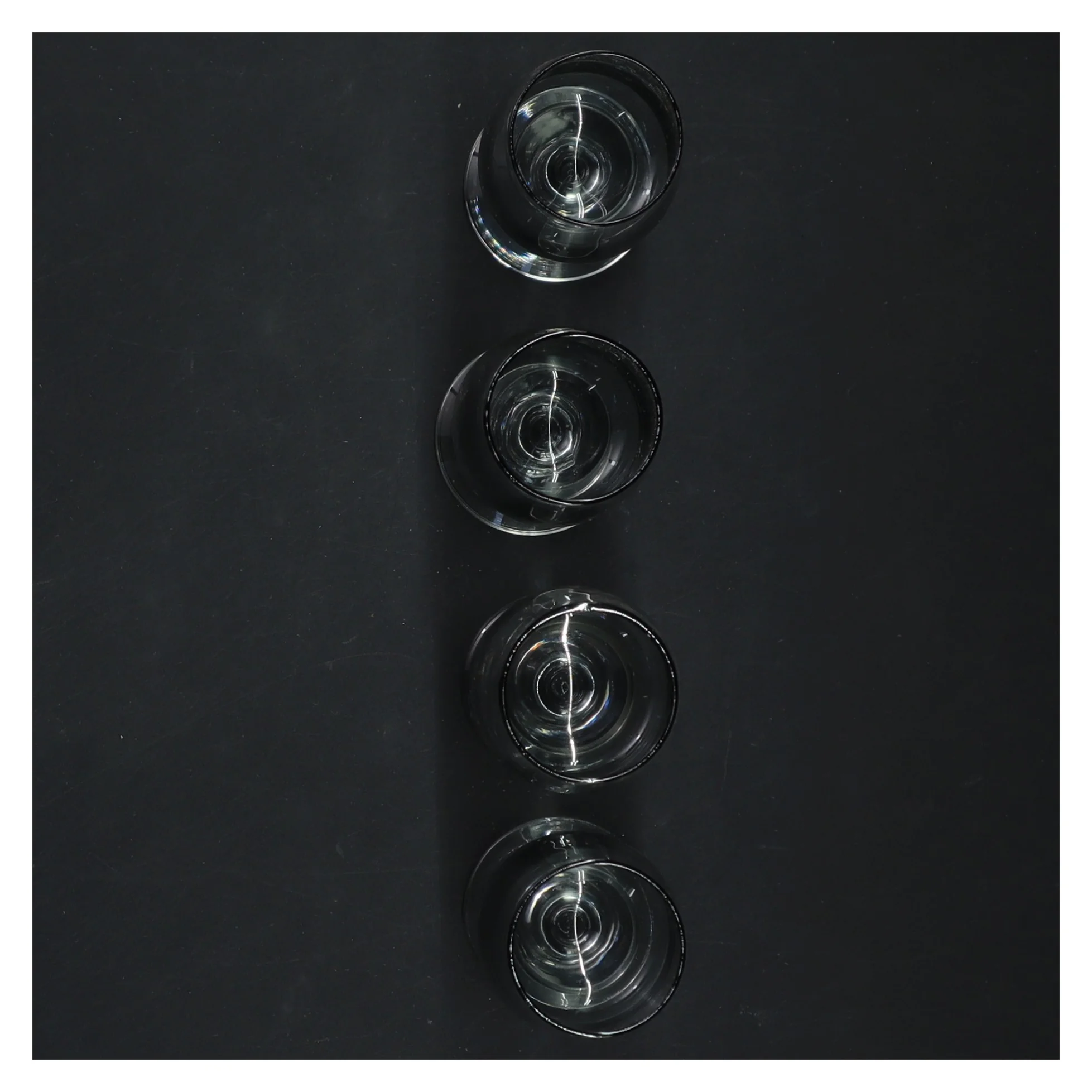 Holmegaard Atlantic stort snapeseglas (4 stk. 9 cm)