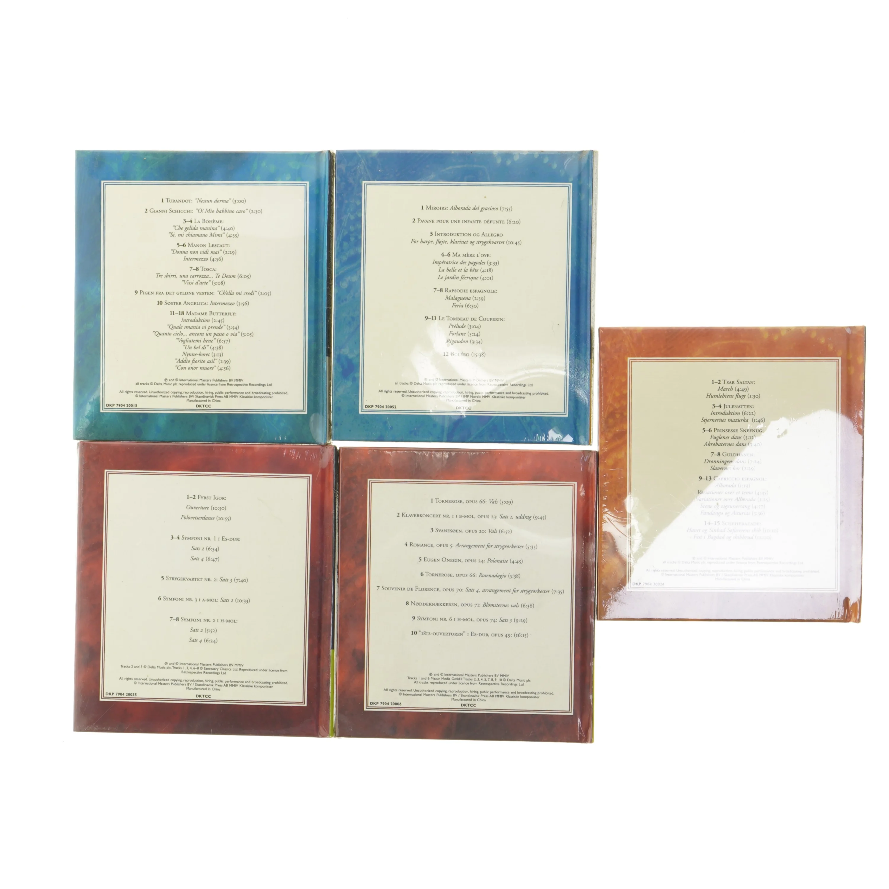 Klassiske komponister CD-samling (str. 15x13,5 cm)