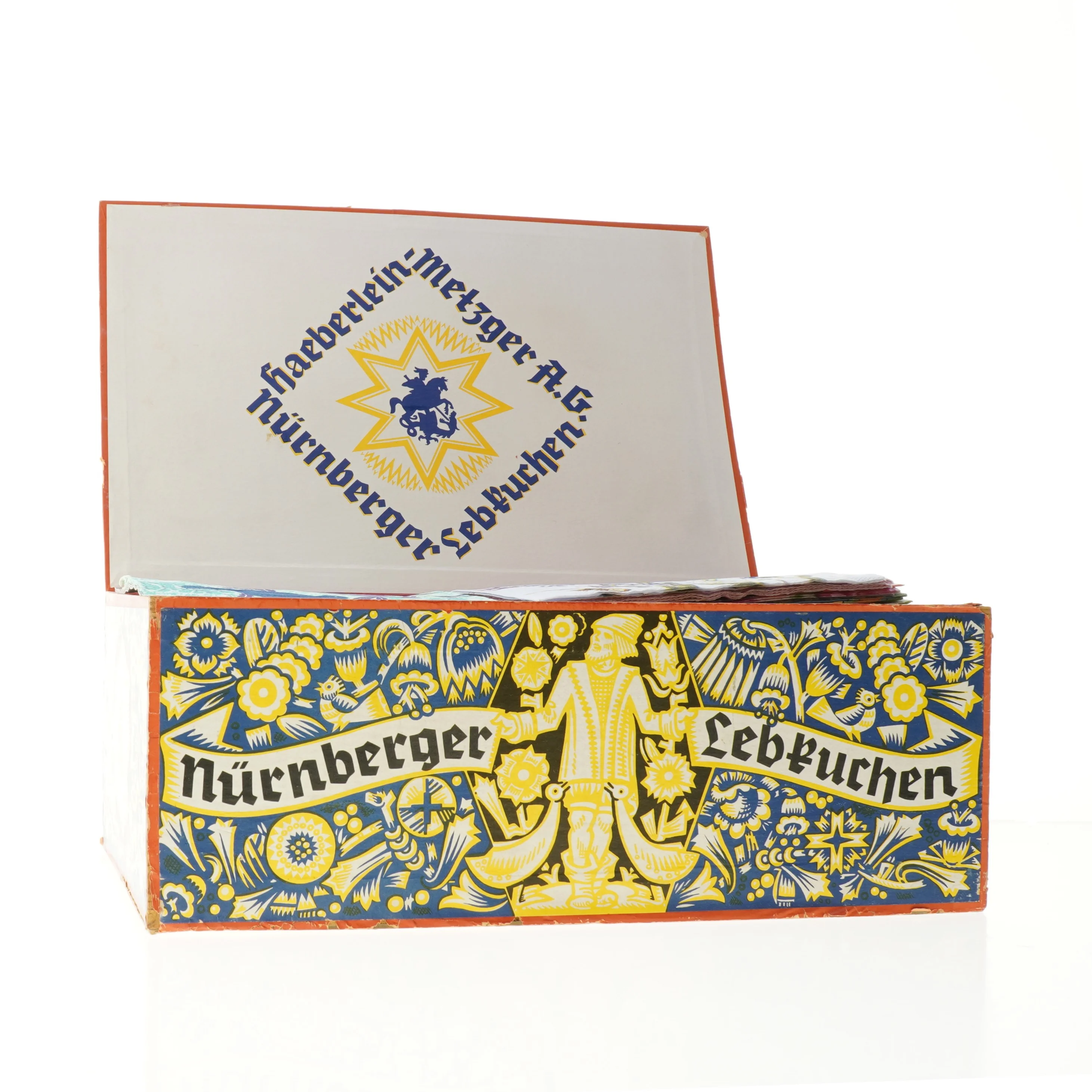 Serviet samling i Haberlein Lebkuchen æske