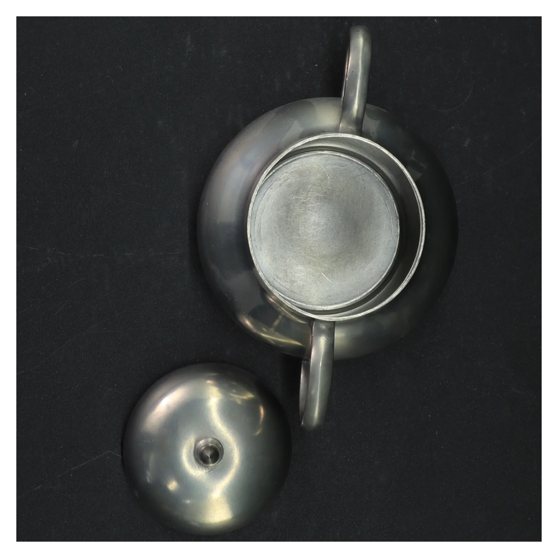 Hollandsk sukkerskål I tin