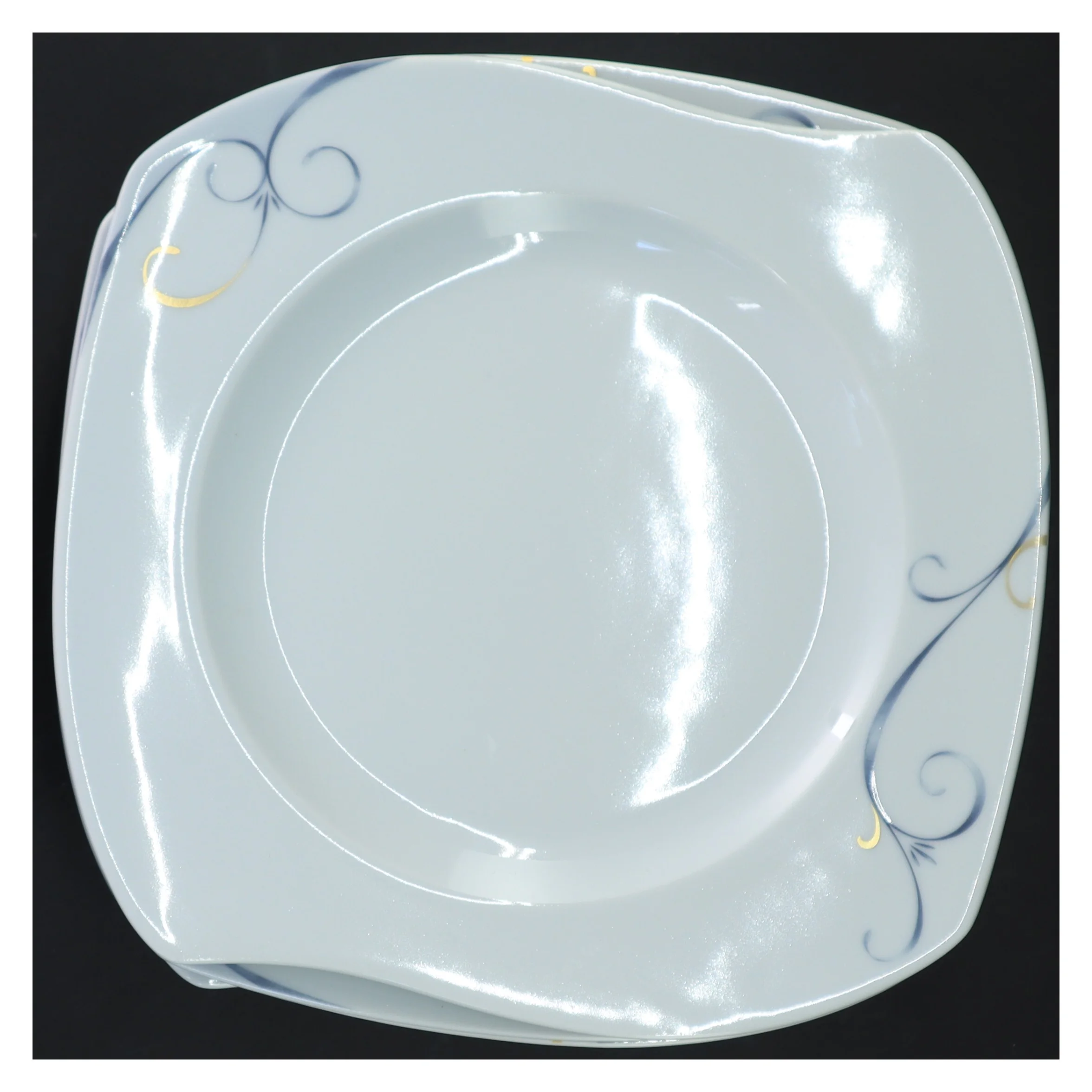 Fyrklövern Victoria tallerkner (str. Ø 22 cm)