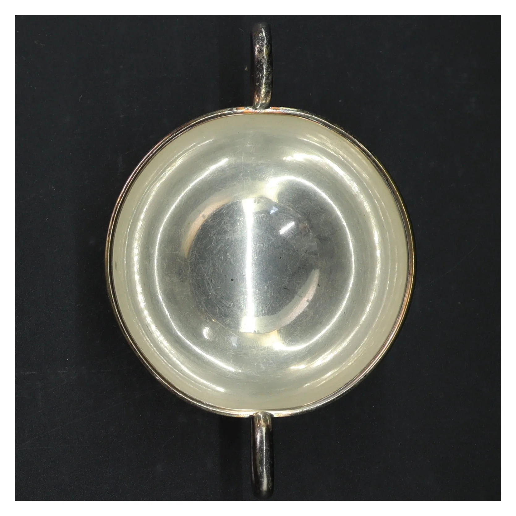 Vintage plet sukkerkop med håndtag (str. Ø. 10 cm)