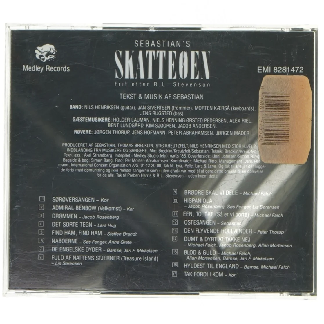 Sebastian's Skatteøen CD