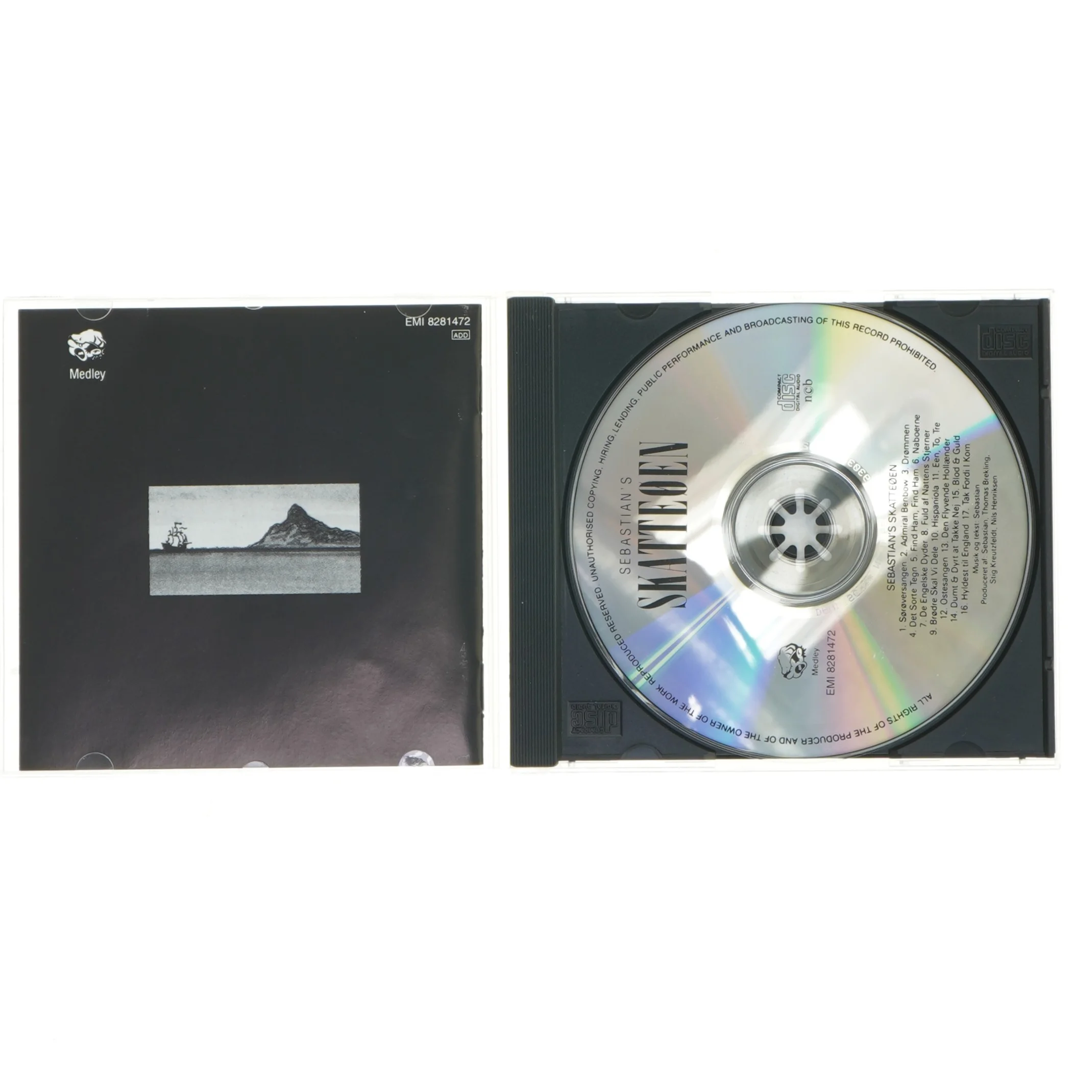 Sebastian's Skatteøen CD