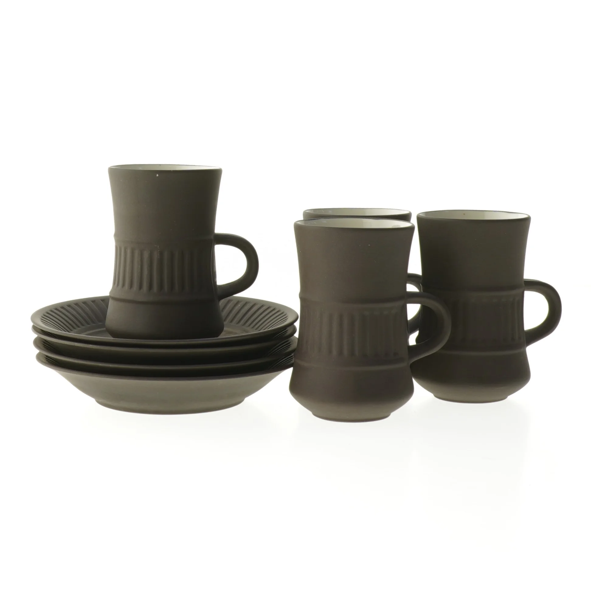 Kaffekop sæt med underkopper fra Dansk Design (str. Ø 13 cm)