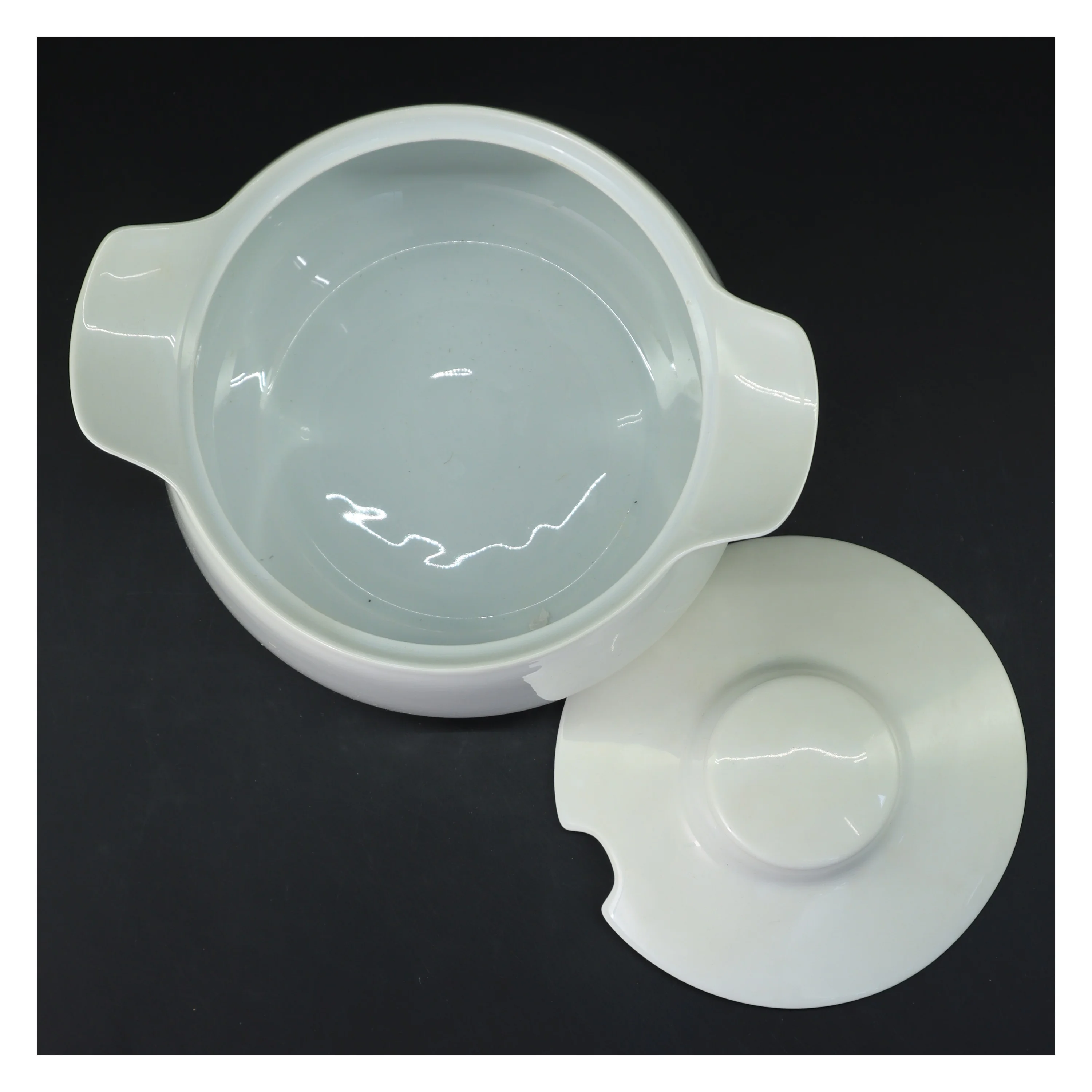 B&G hvid koppel terrin (str. Ø 17 cm længde 12 cm)