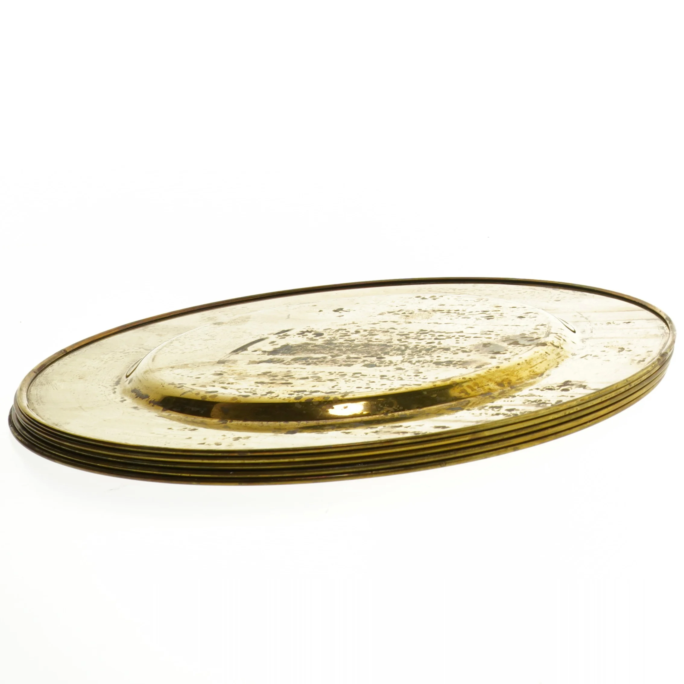 Messingtallerkener (str. 25,5 cm)