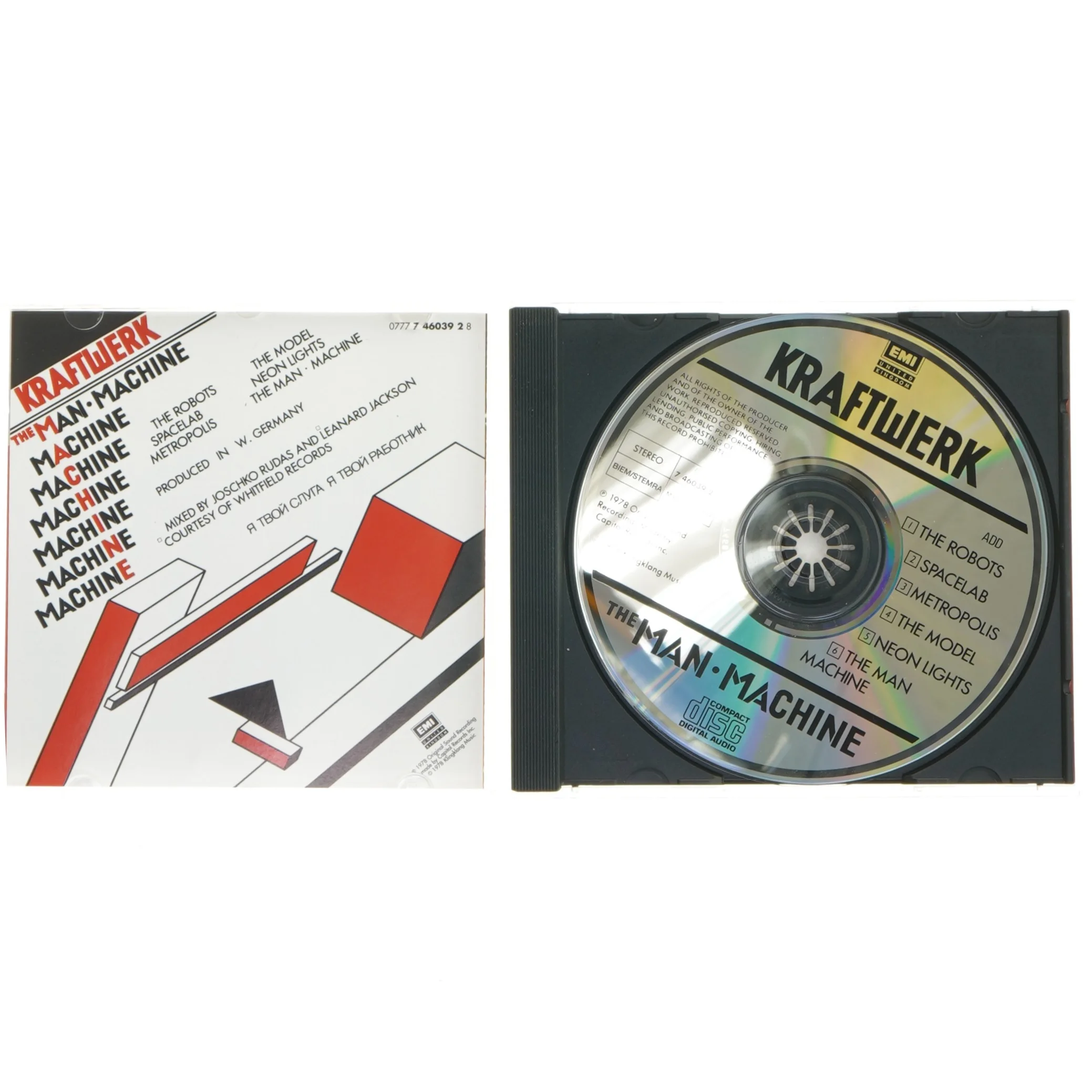Kraftwerk CD 'The Man-Machine' fra Kraftwerk