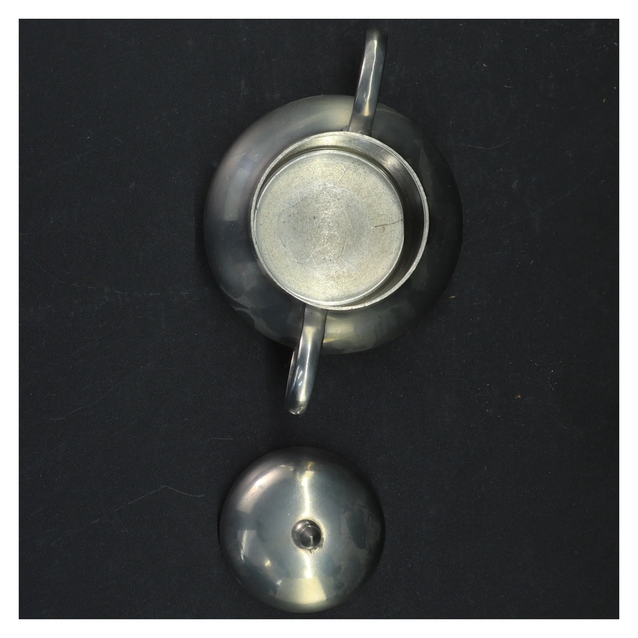 Hollandsk tin sukkerskål 