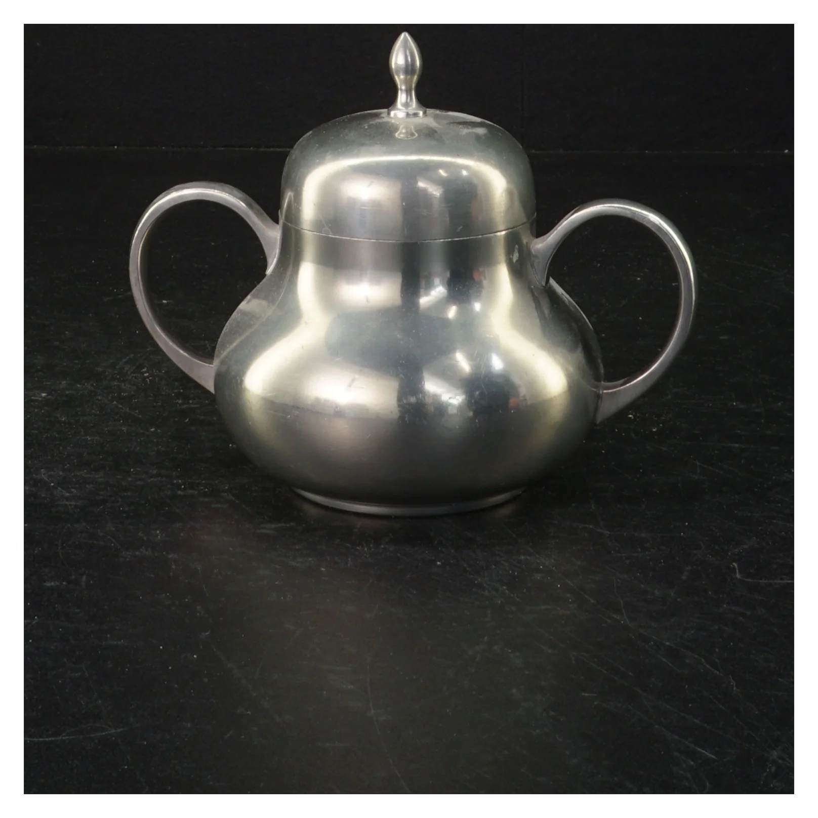 Hollandsk tin sukkerskål 