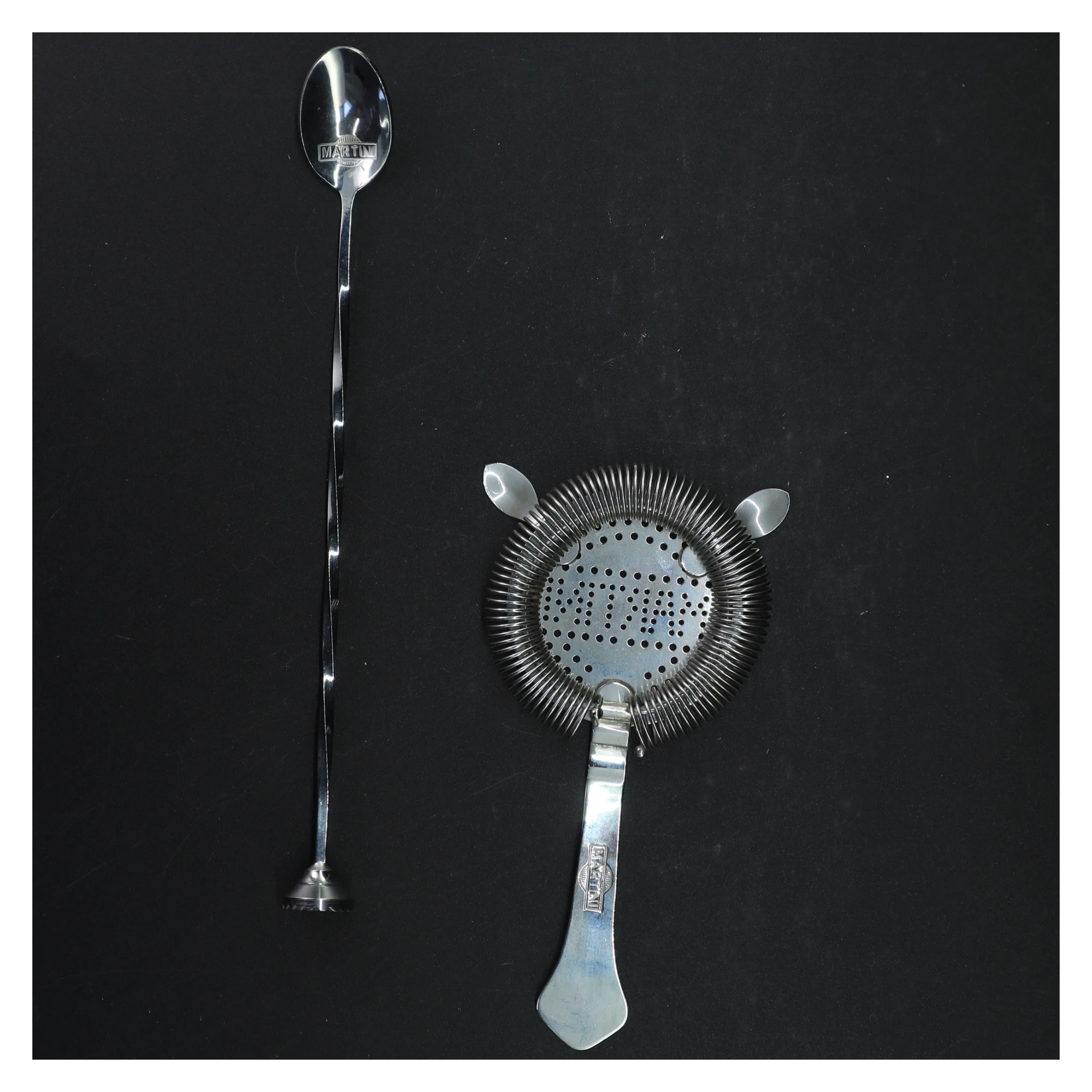 Cocktailsæt med si og drinksske fra Martini (str. 26 cm)