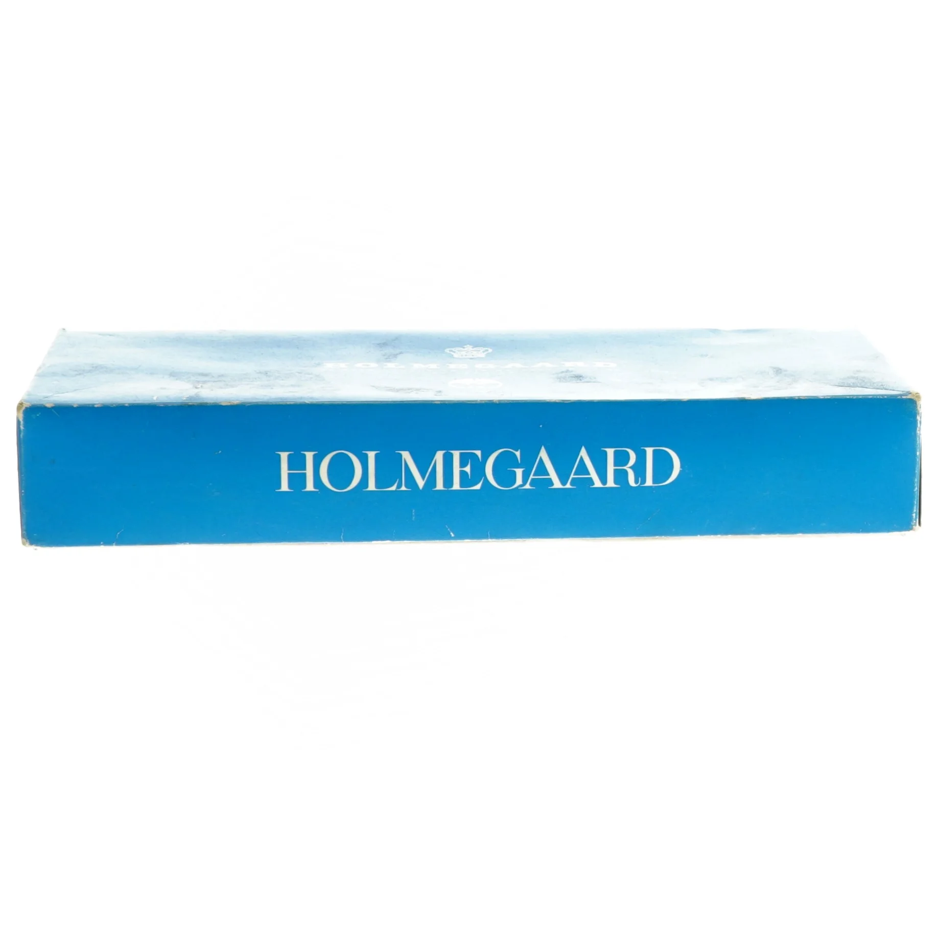 Holmegaard blå fyrfadslys (str. 6,5x6,5 cm)