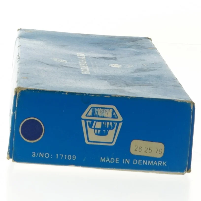 Holmegaard blå fyrfadslys (str. 6,5x6,5 cm)