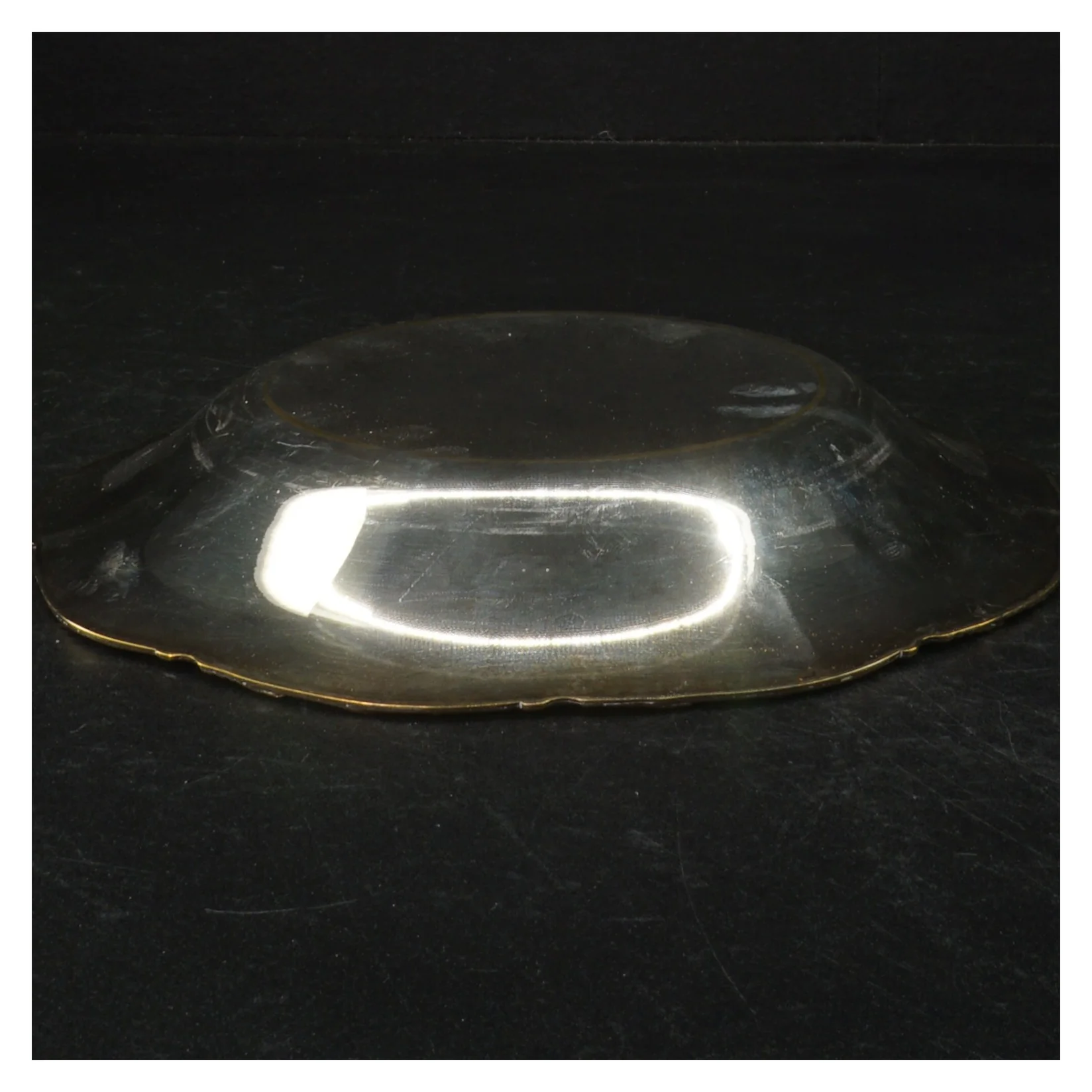 Dekorativ sølvpletfad (str. 20 cm)