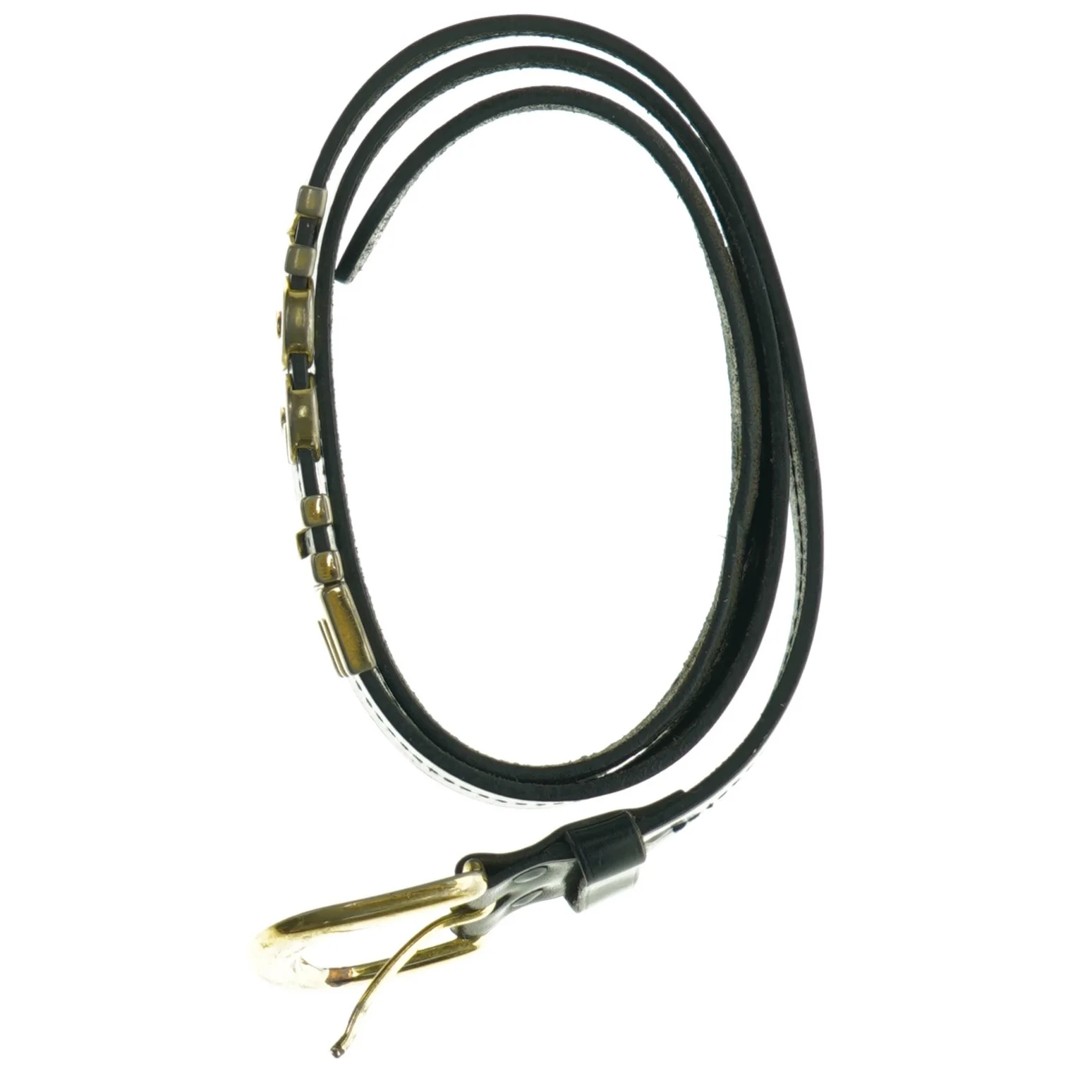 Sort VOGUE bælte (str. 108 cm)