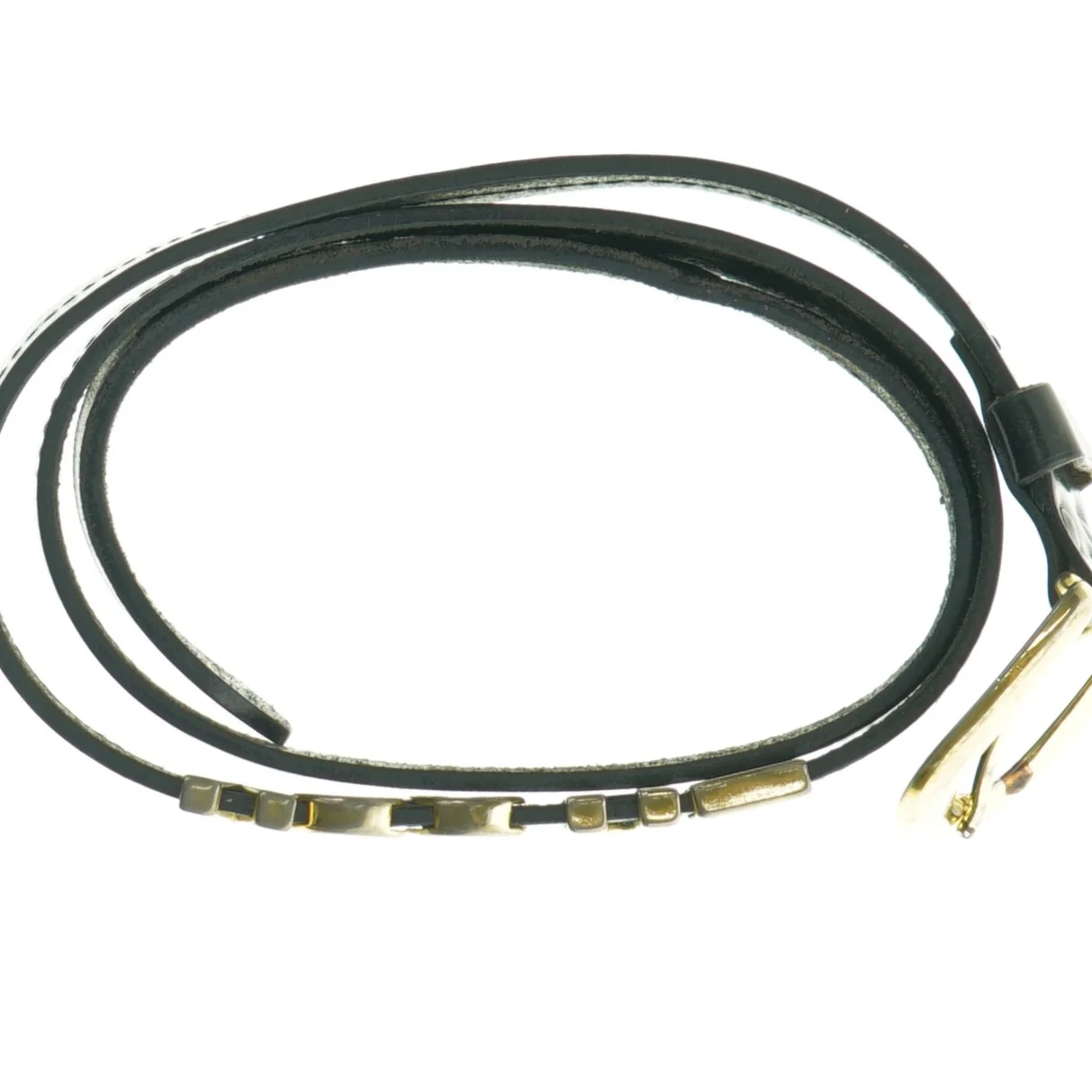 Sort VOGUE bælte (str. 108 cm)