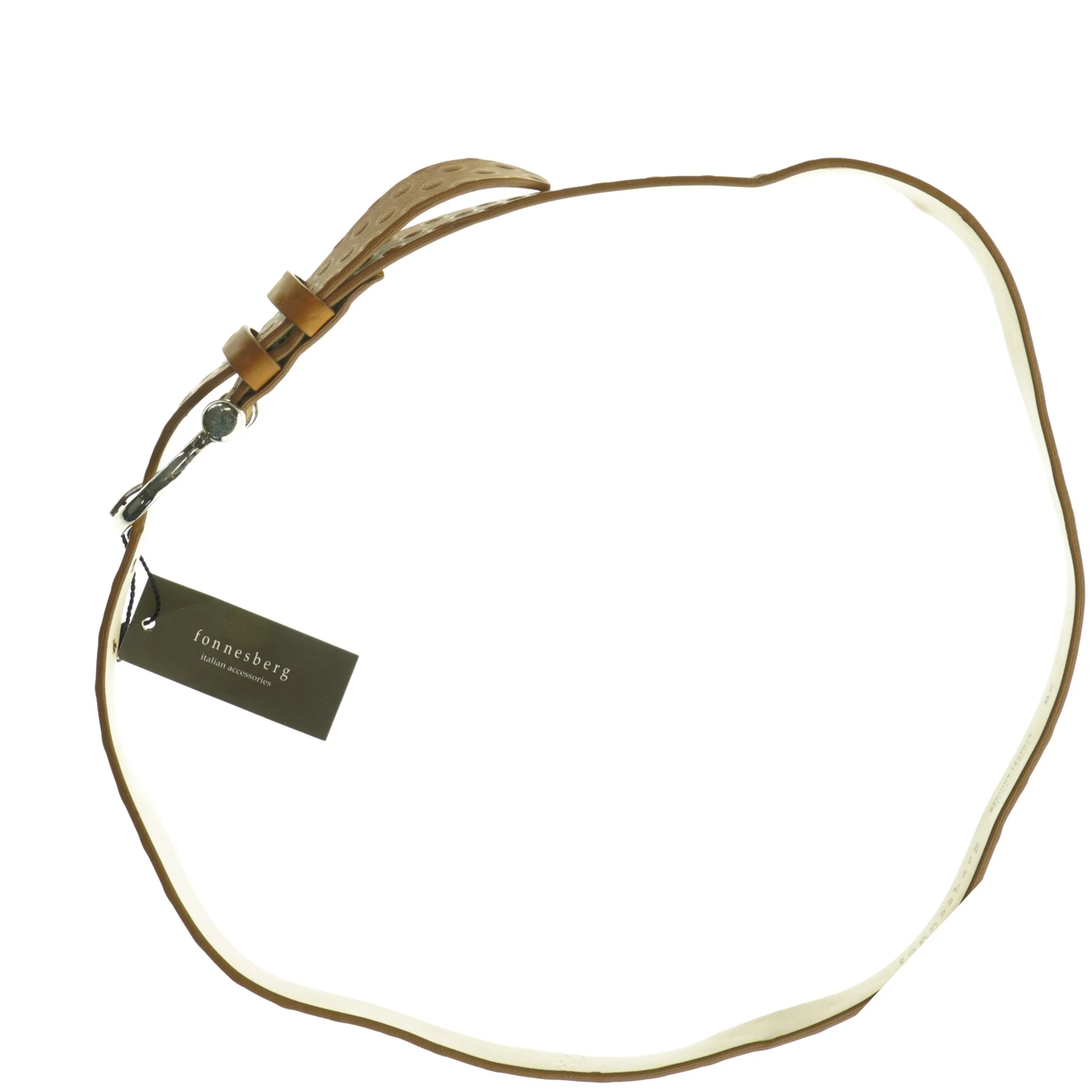 Læderbælte fra Fonnesberg (str. 106 cm)