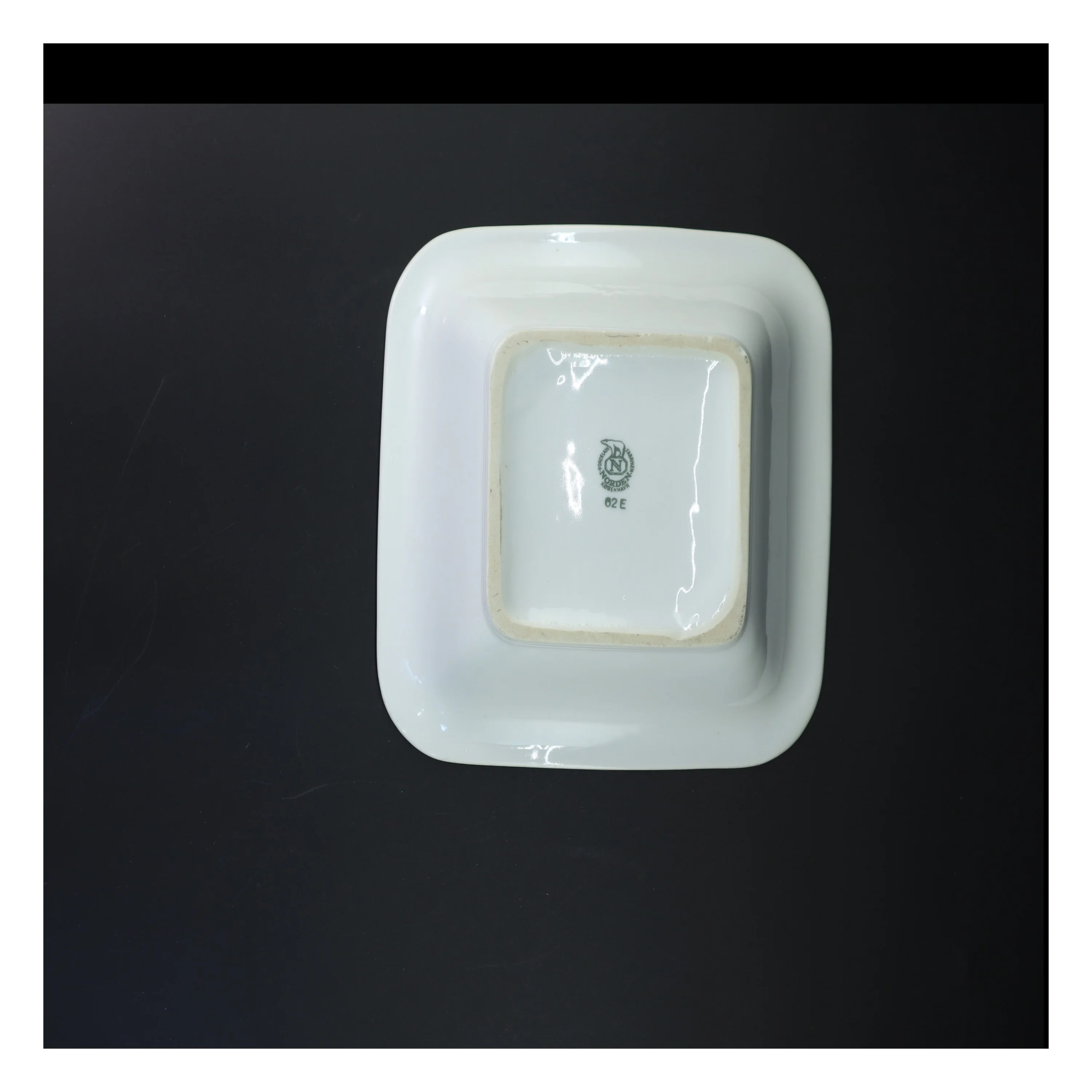 Porcelænsskål, hvid fra Norden (str. 23x23 cm)