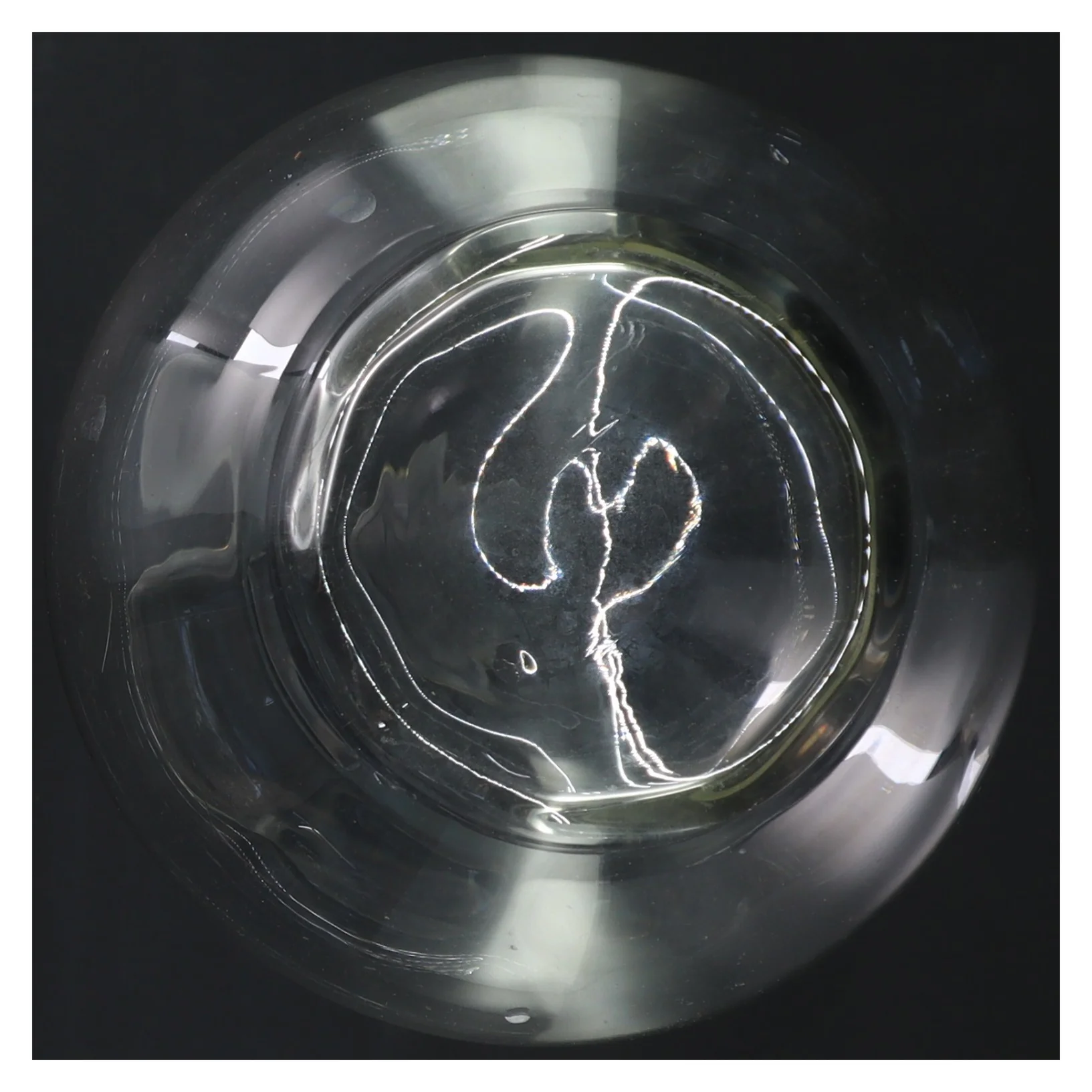 Glas karaffel (str. H. 25 cm. ø. 13,5 cm)