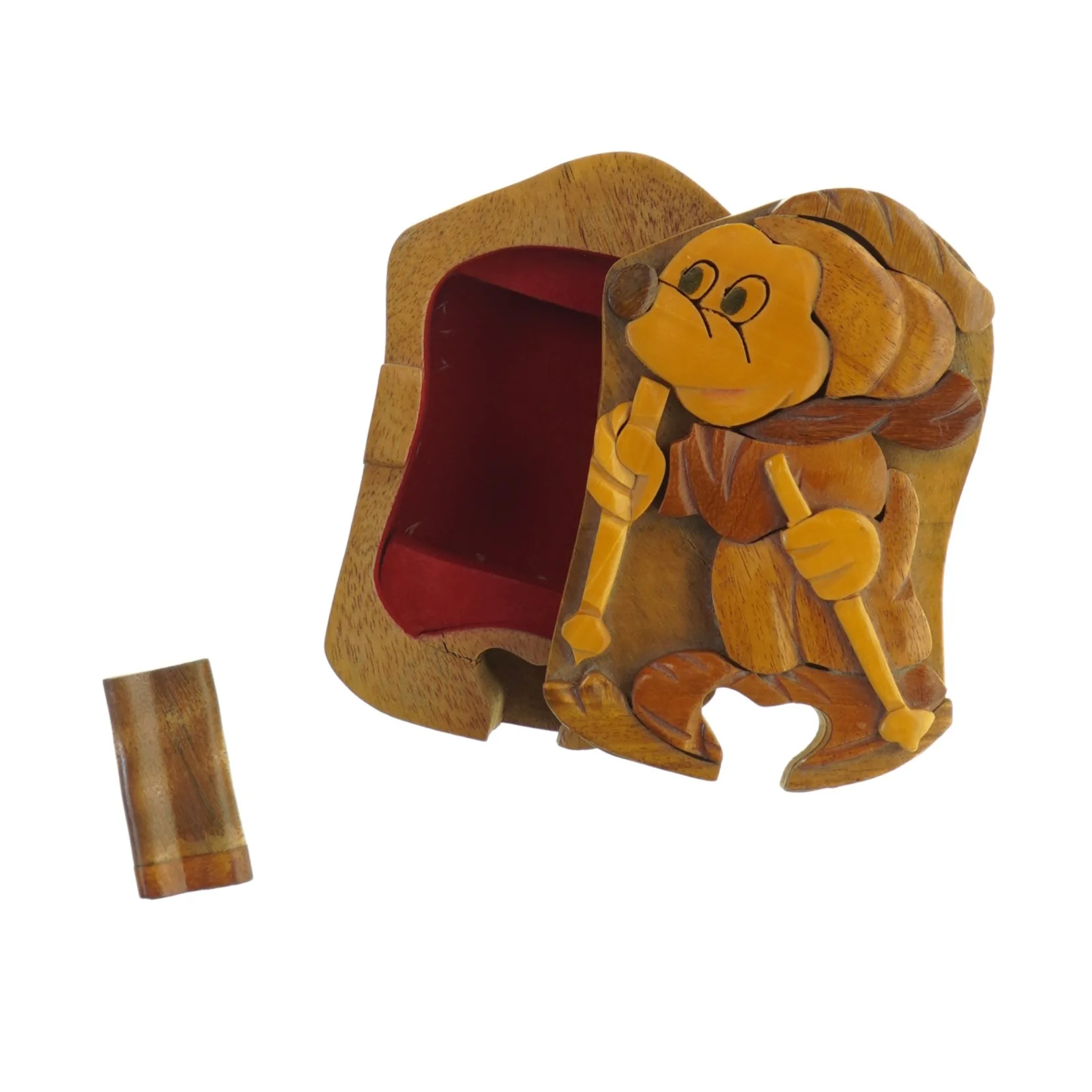 Træ æske, Mickey Mouse (str. 12,5 cm)