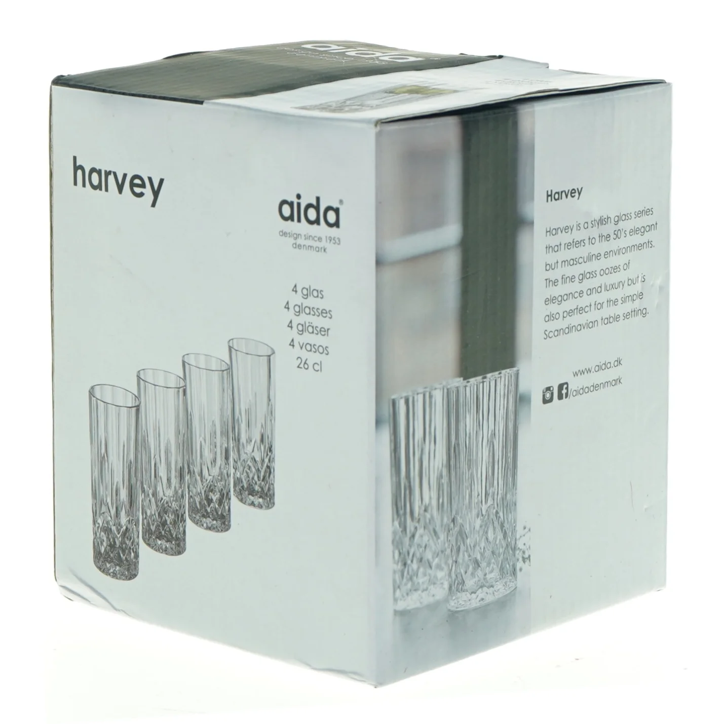 Aida Harvey drikkeglas, 4 stk. fra Aida (str. 15 cm)