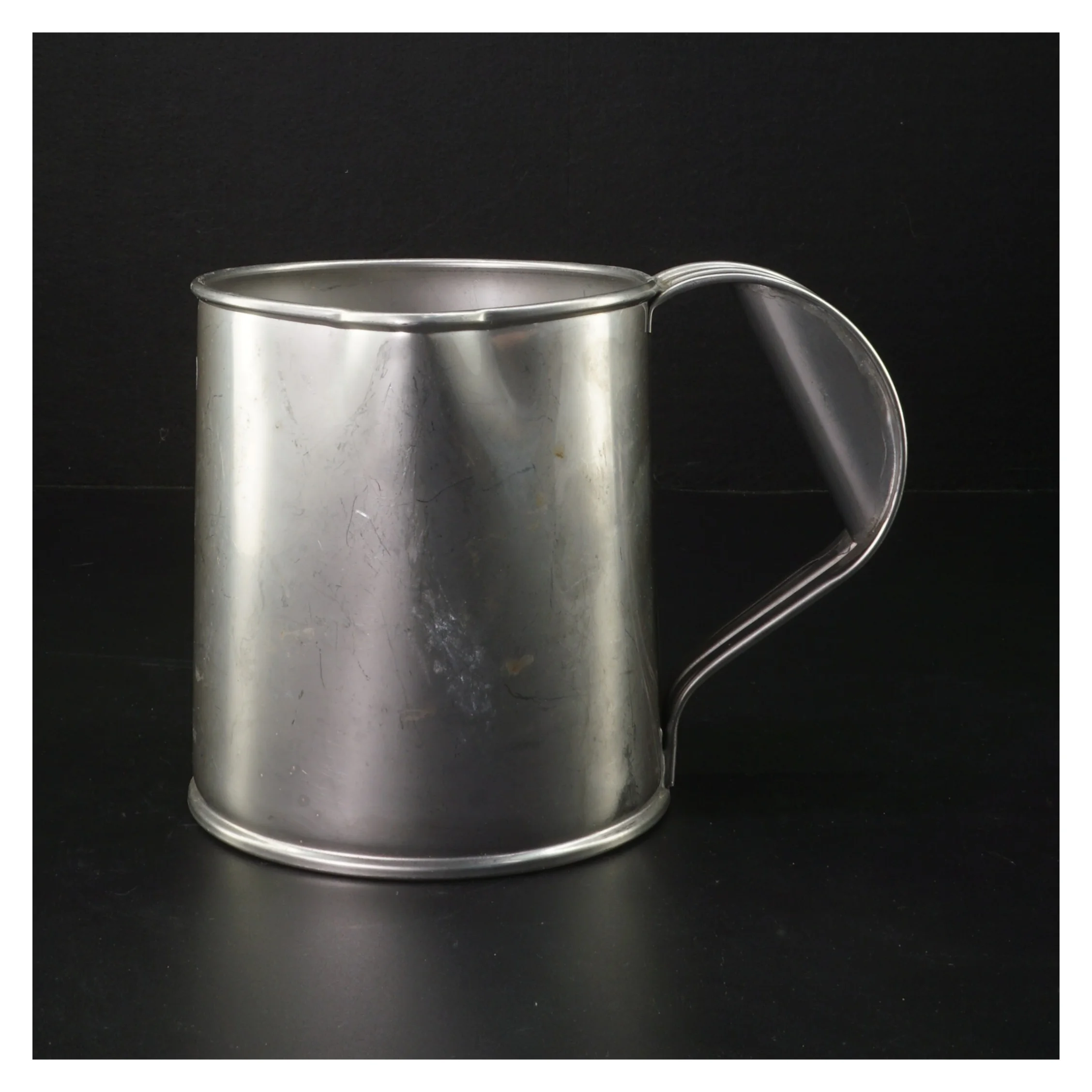 Rustfri stål målekop (str. H 13 cm, ø 12 cm)