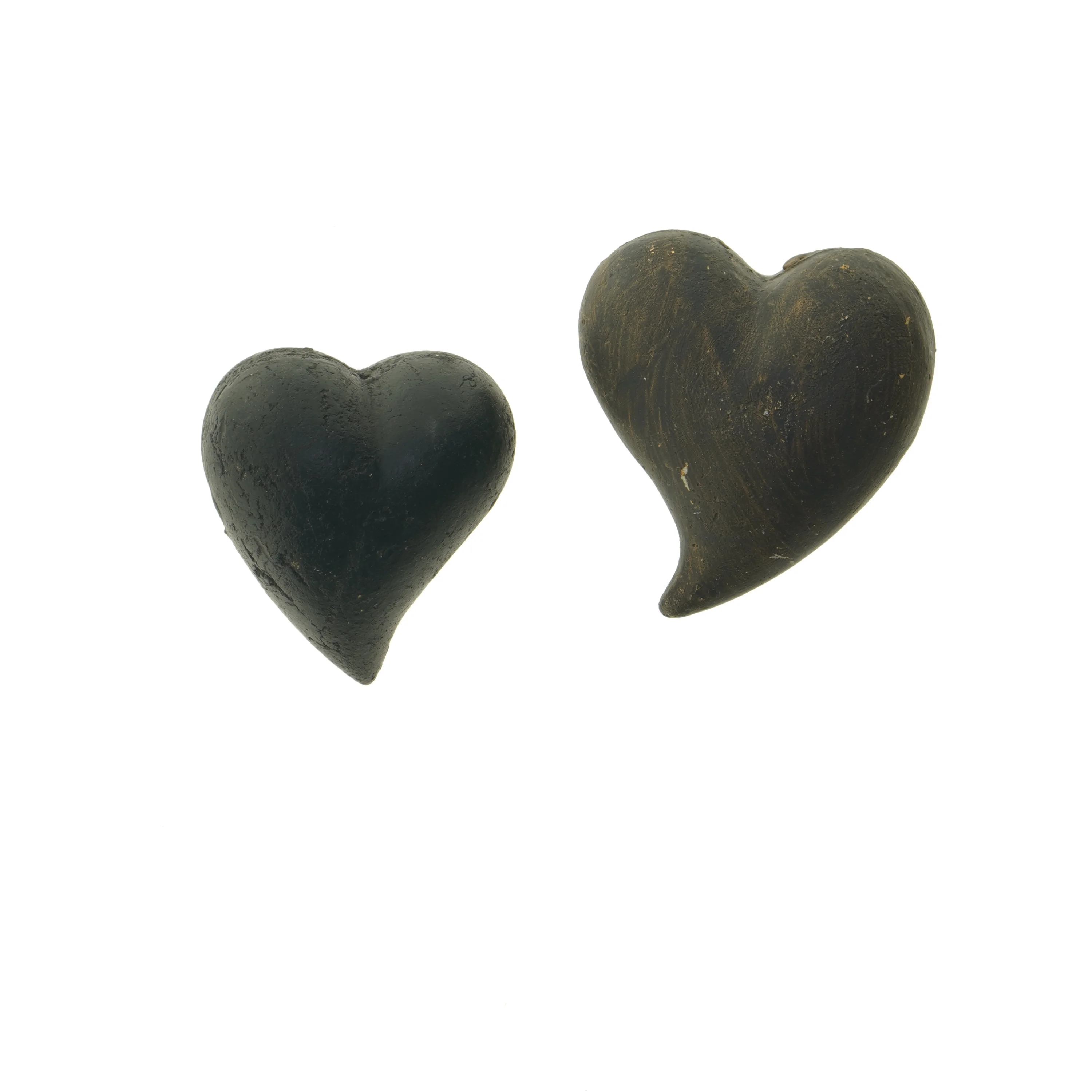 Dekorations hjerter (str. 12 x 10 cm og 13 x 11 cm)