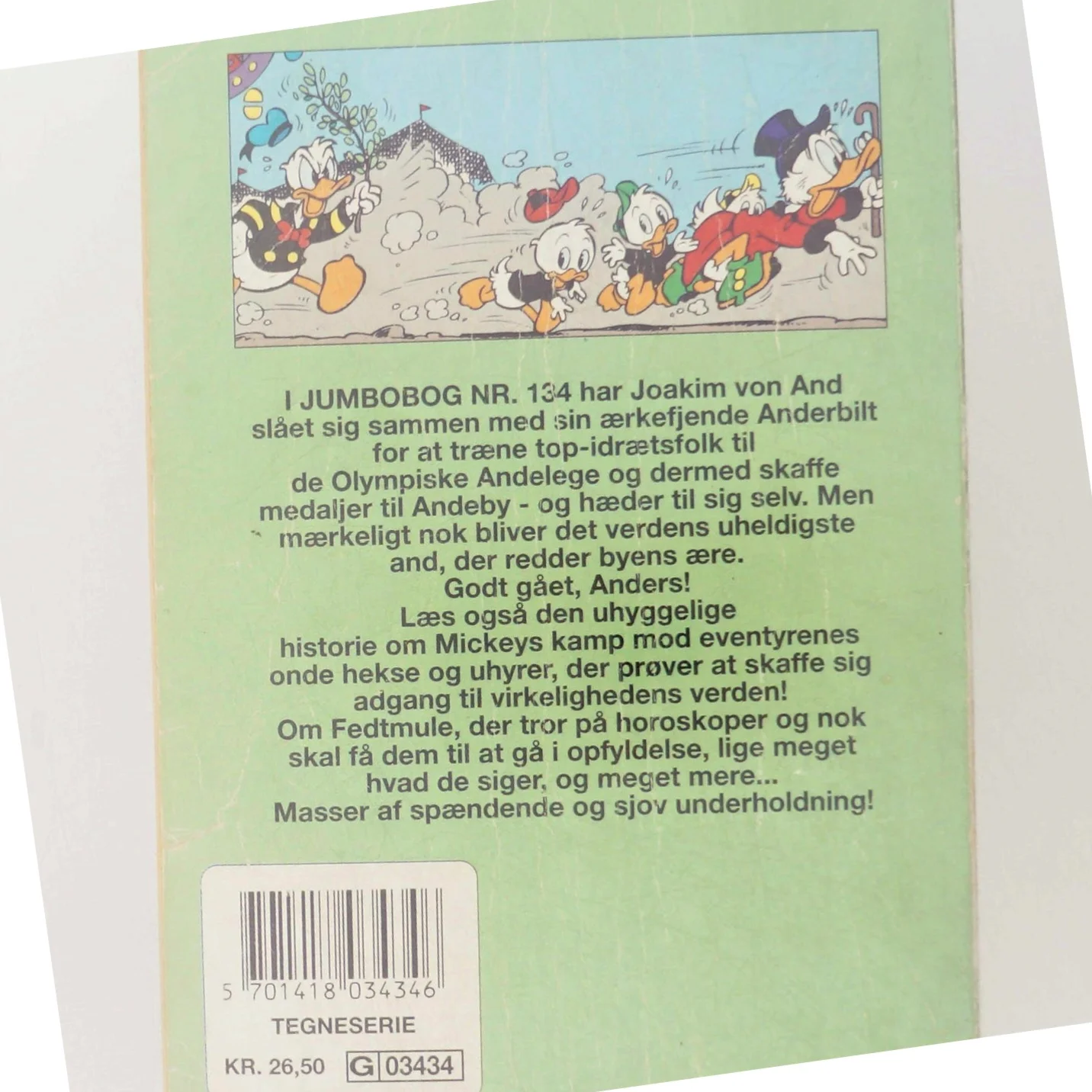 Anders And Jumbobog Nr. 134 fra Egmont