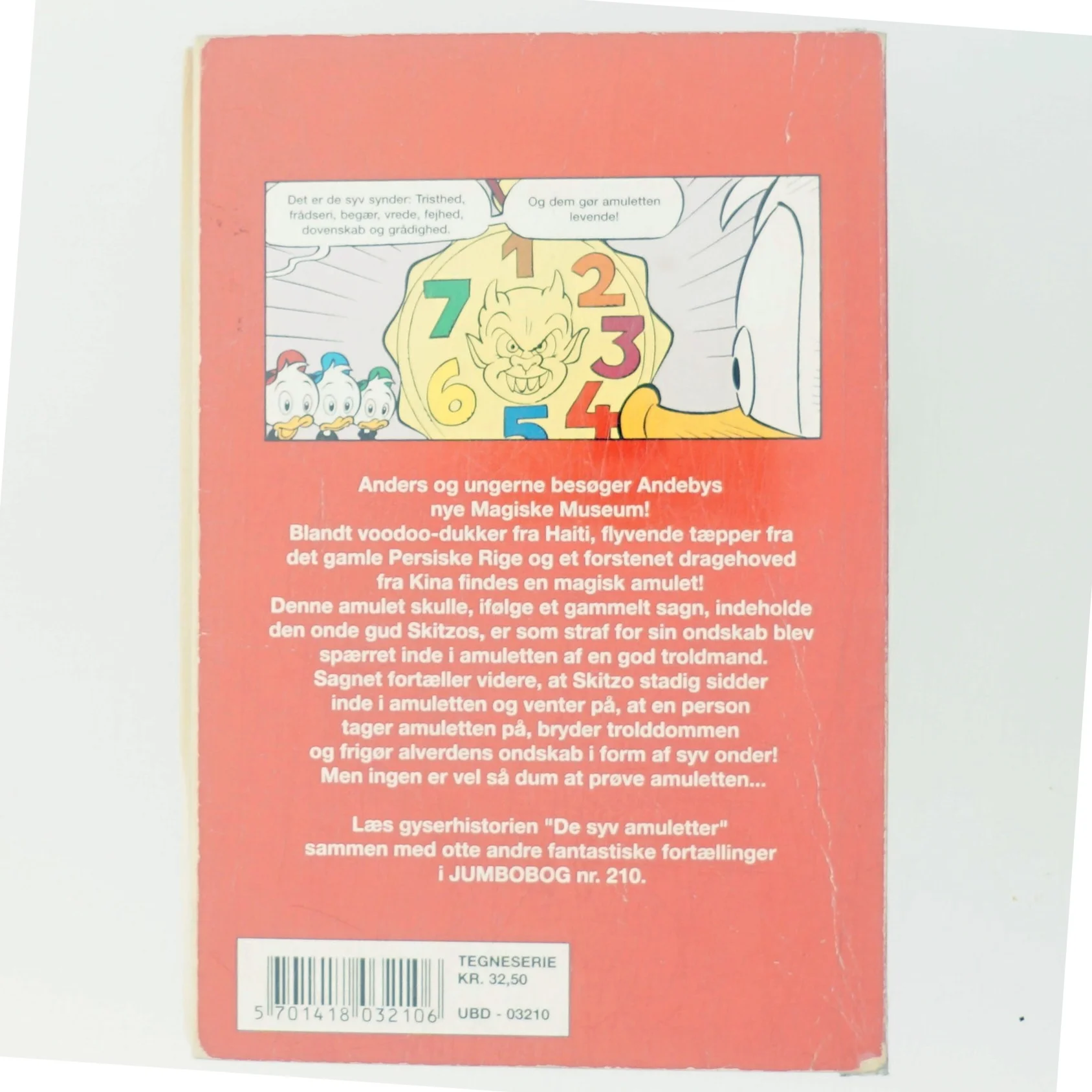 Jumbobog 210: De syv amuletter af Walt Disney (Bog)