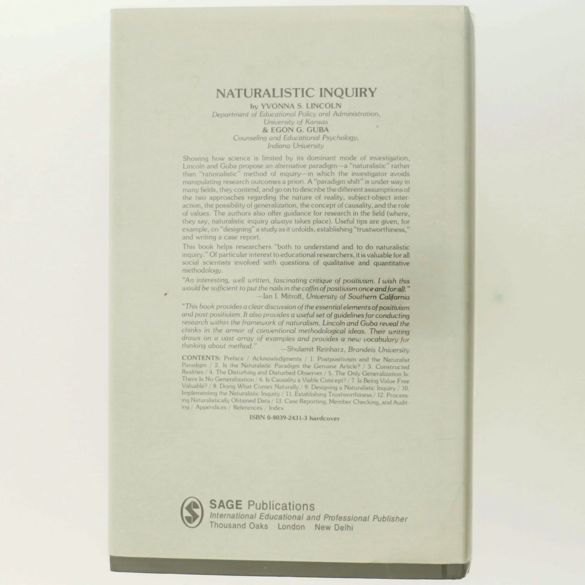 Naturalistic Inquiry bog