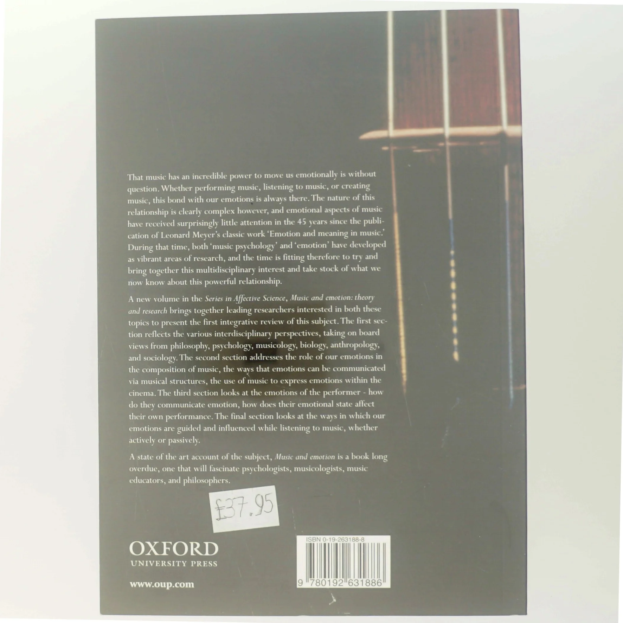 Music and emotion : theory and research (Bog)