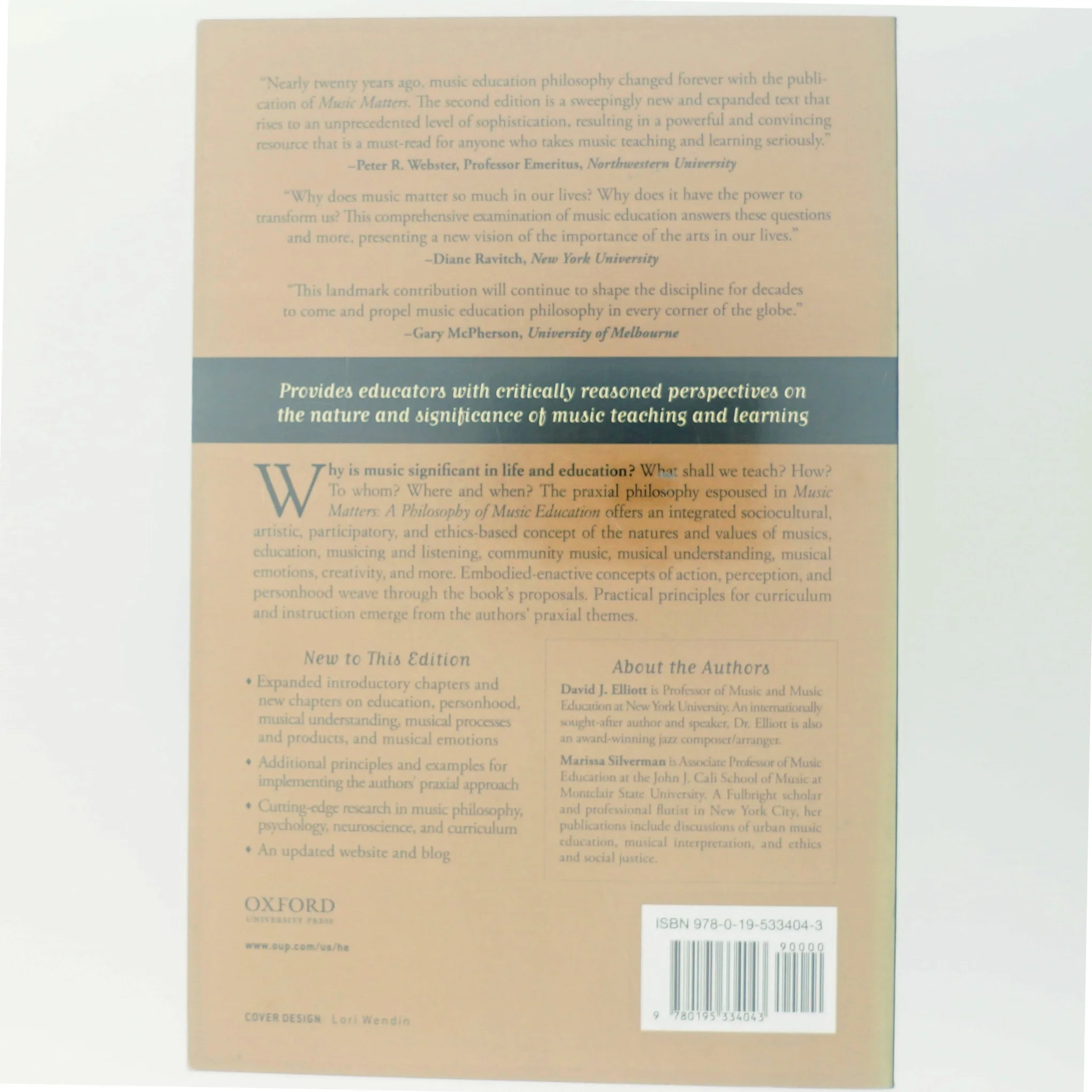 Music matters : a philosophy of music education af David J. Elliott (1948-) (Bog)