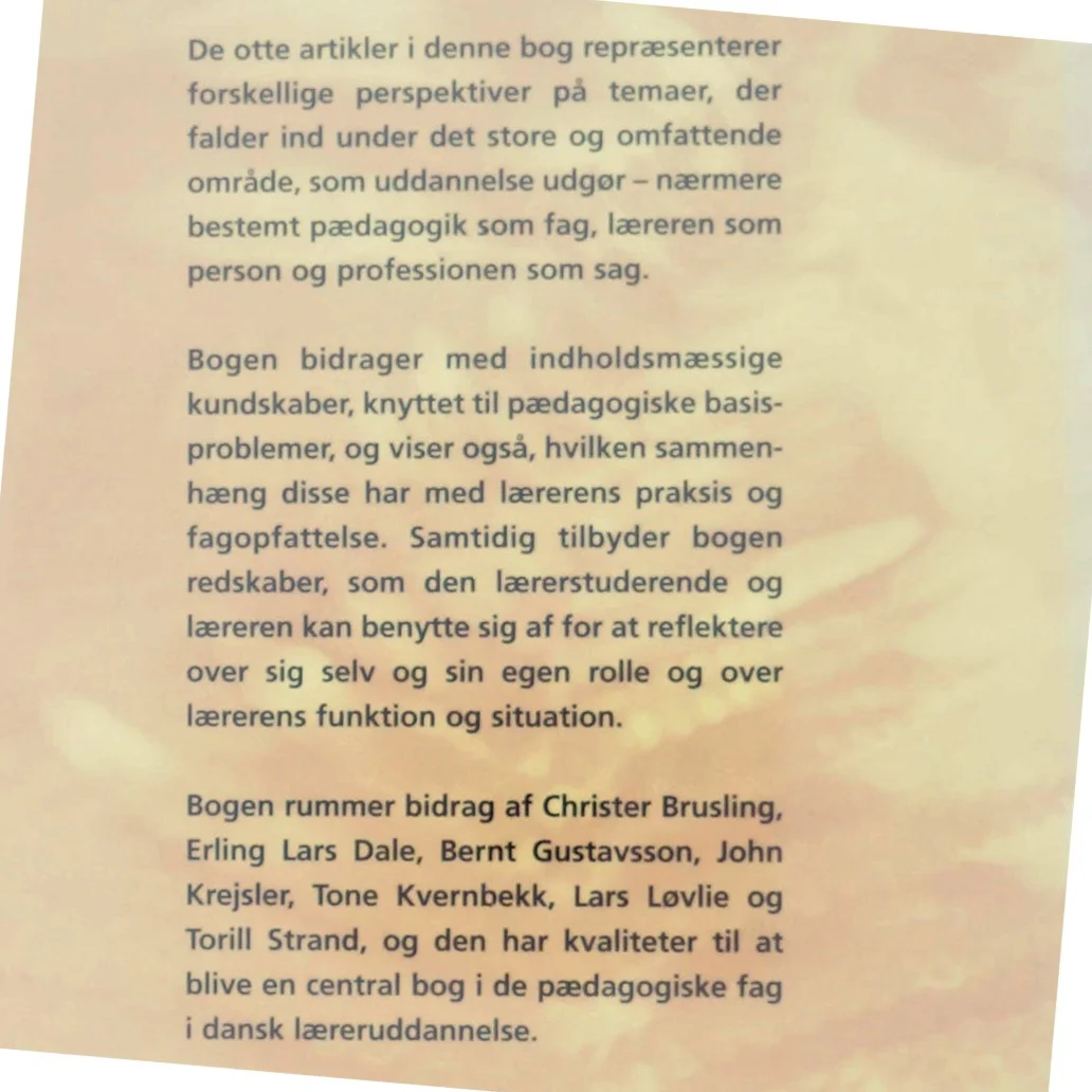 Pædagogik og lærerprofessionalitet bog fra Forlaget Klim