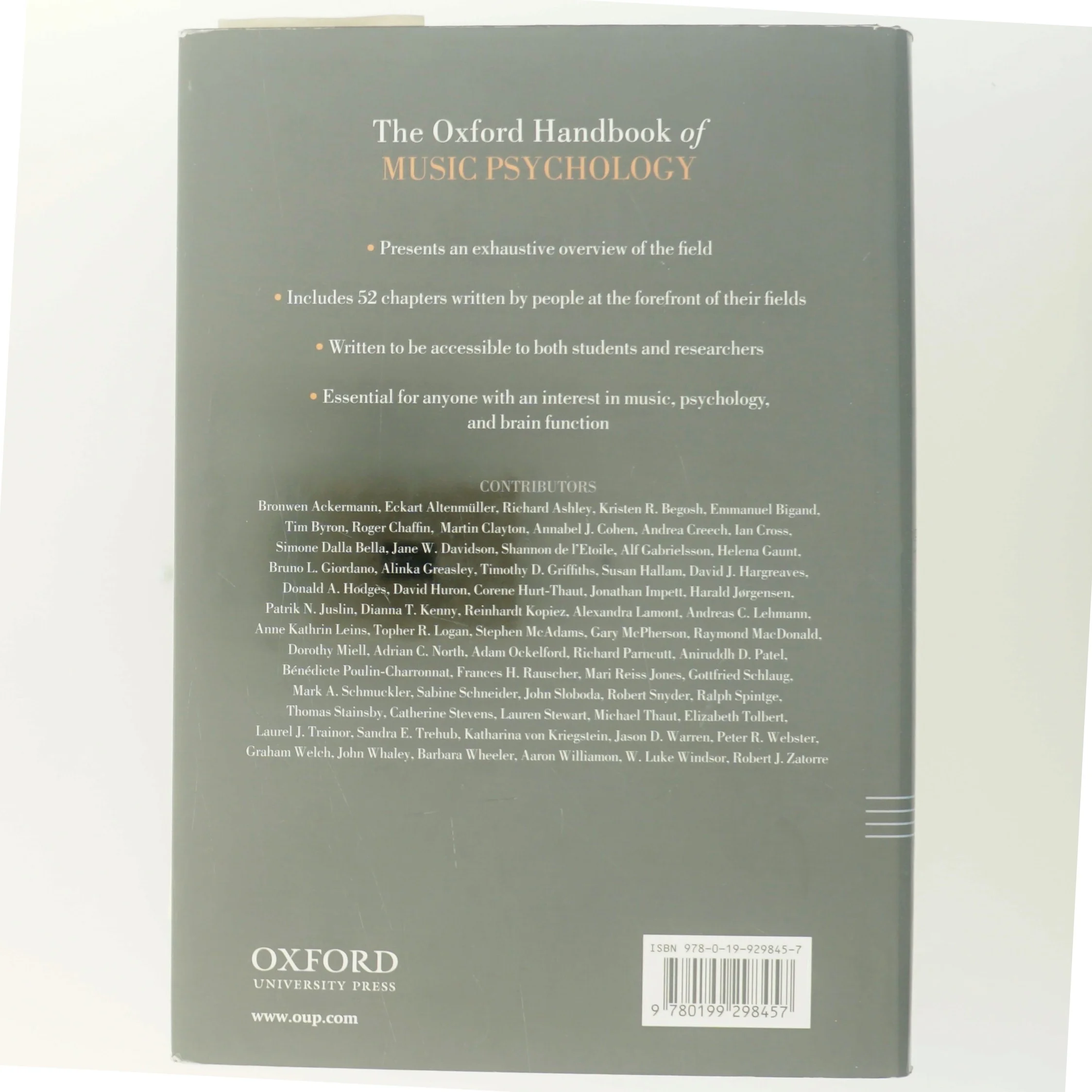 The Oxford handbook of music psychology (Bog)