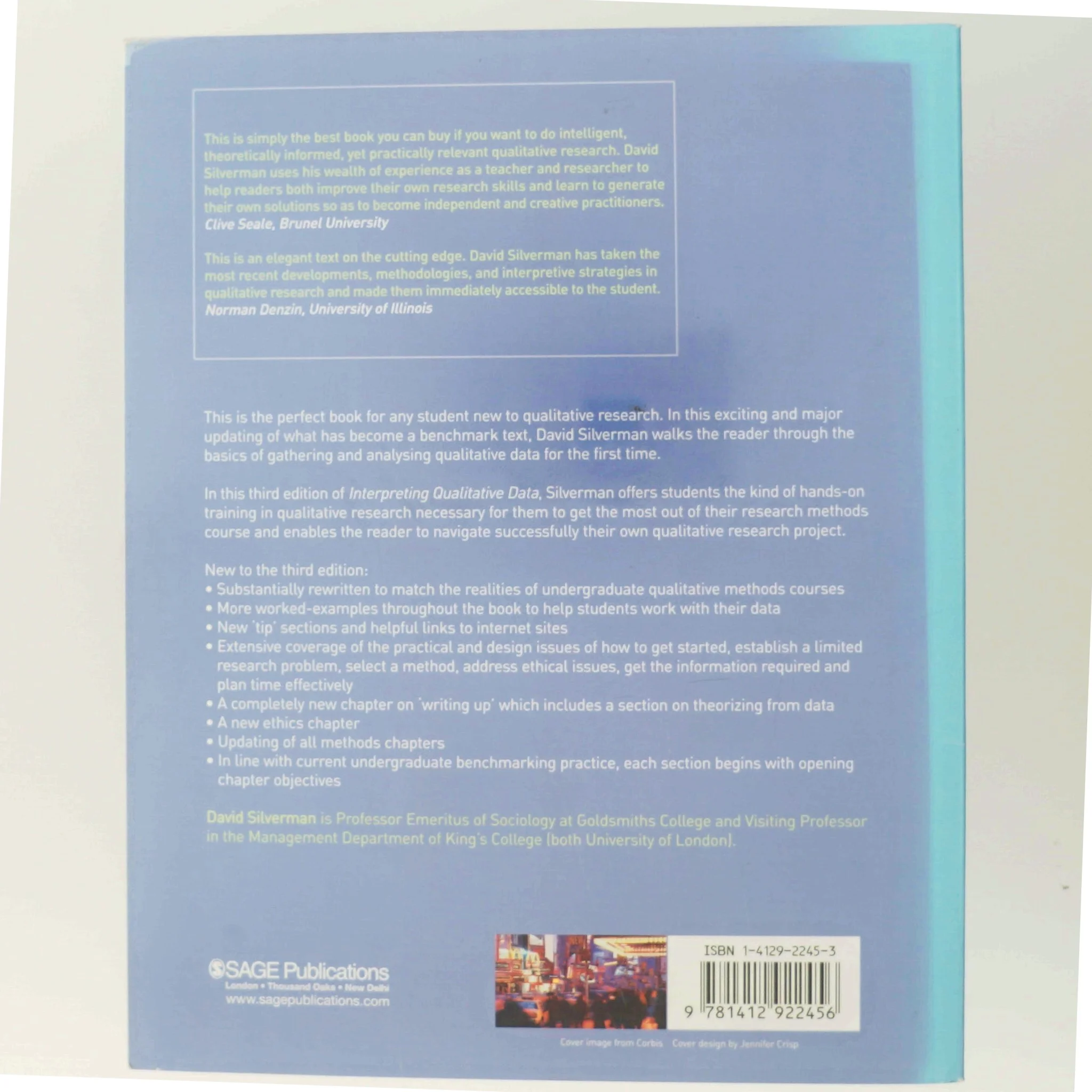 Interpreting qualitative data : methods for analyzing talk, text and interaction af David Silverman (Bog)