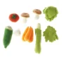 Grøntsagskurv med forskellige grøntsager