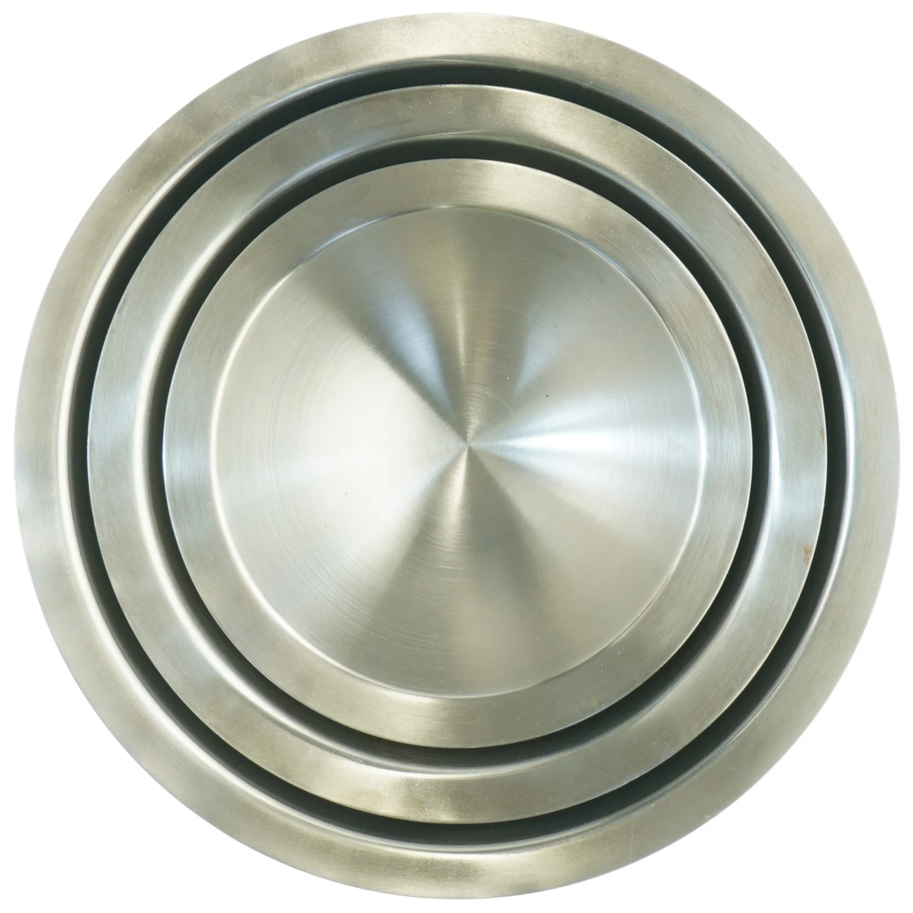 Rustfrit stål skålesæt (str. 7 x 16 cm og 9 x 20 cm og 12 x 24 cm)