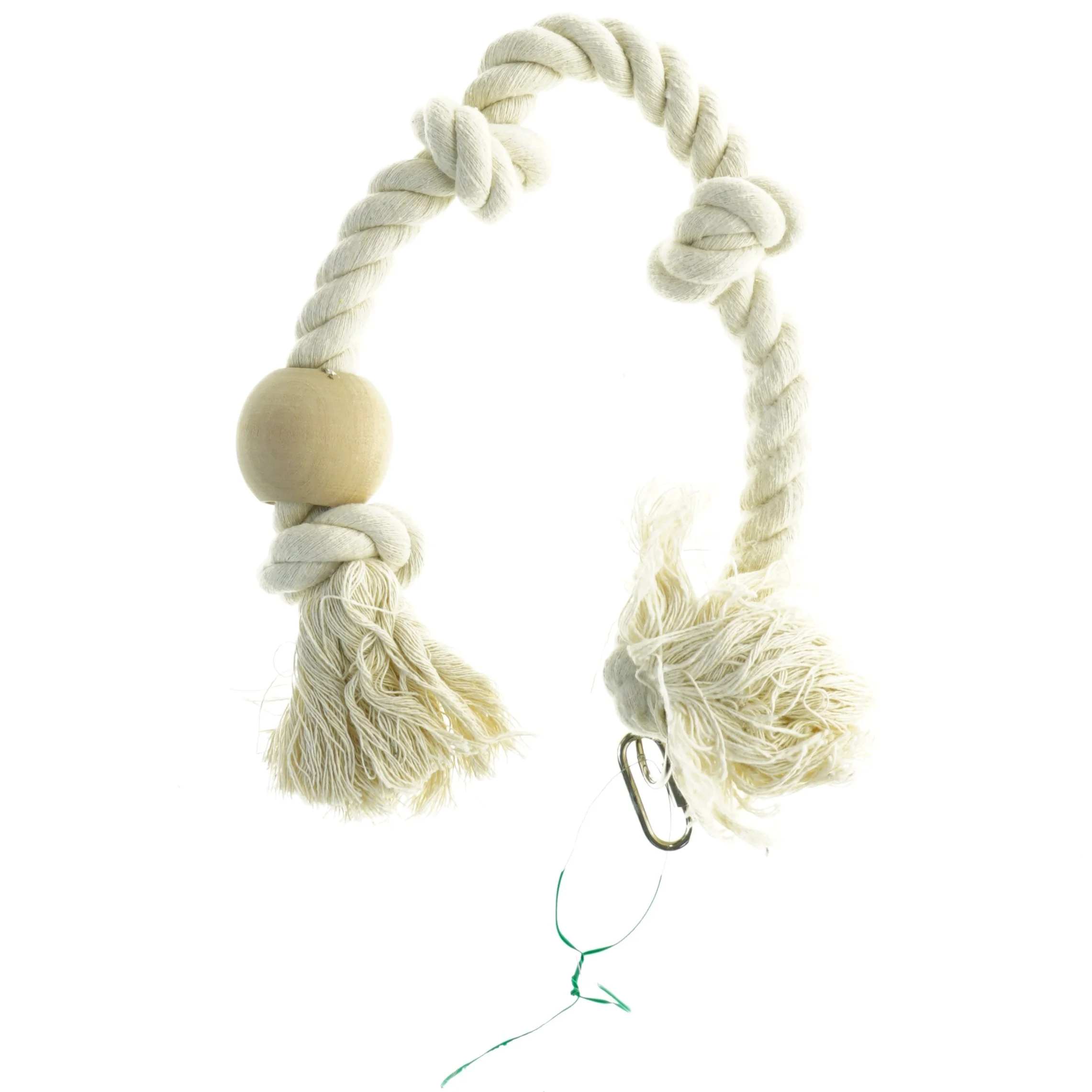 Hundelegetøj i reb med trækugle (str. 58 cm)