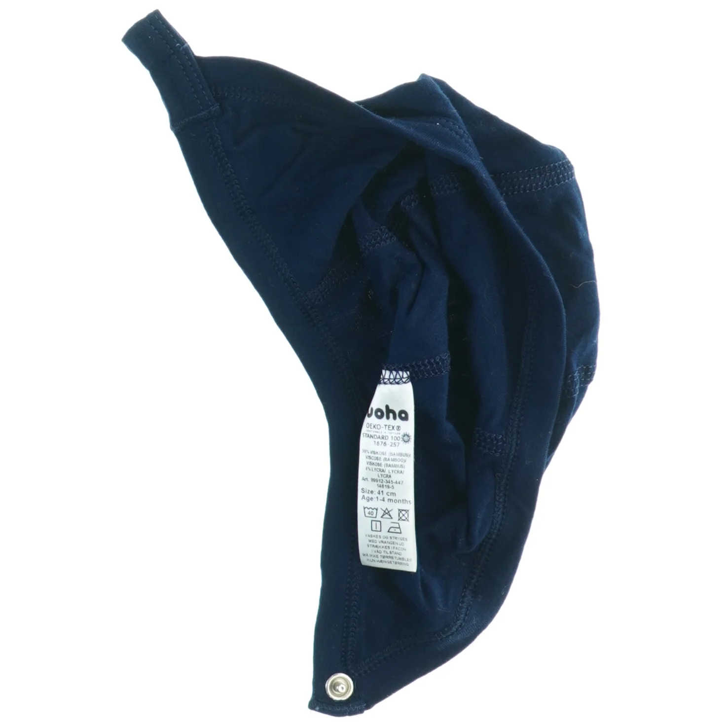 Mørkeblå babyhue fra Joha (str. 41 cm)