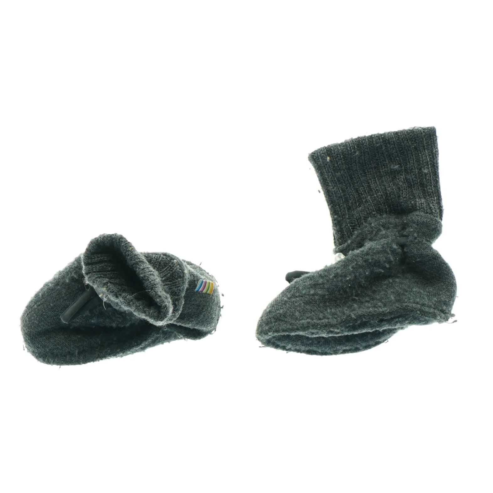 Strikkede tøfler fra Melton (str. Udvendig sal 11 cm)