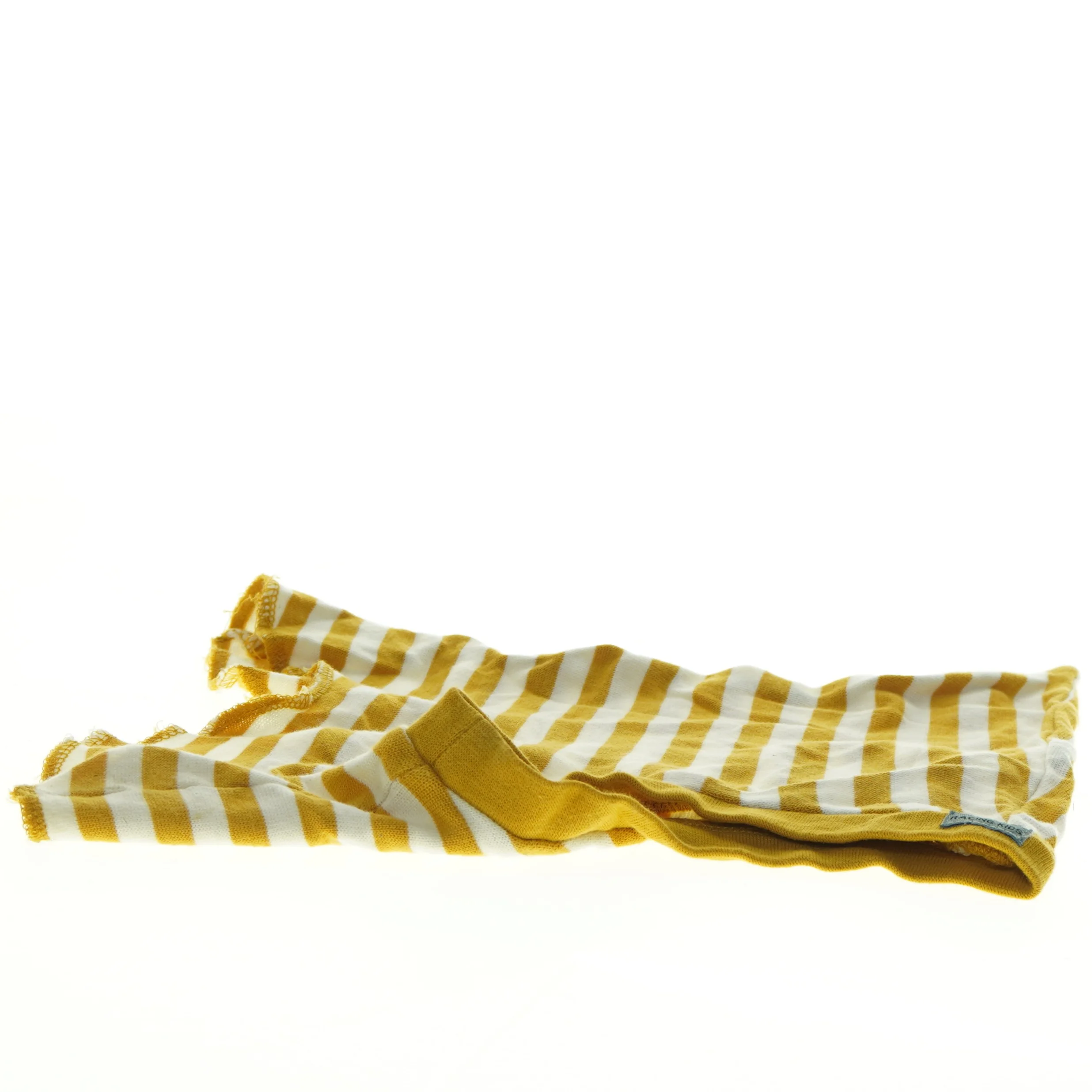 Gul og hvid stribet elefanthue (str. 28 x 20 cm)