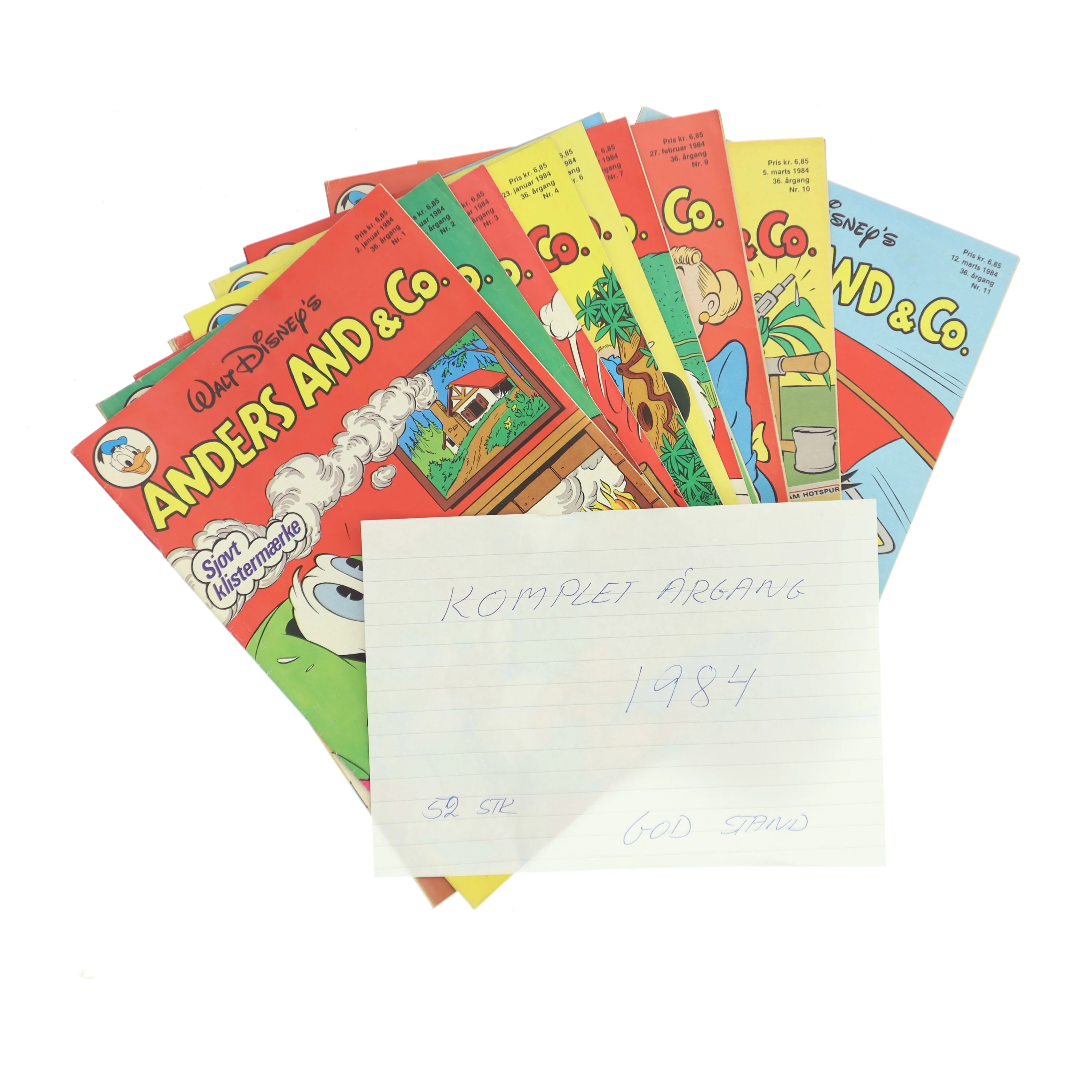 Komplet årgang 1984 Anders And & Co. af Walt Disney (Bog)