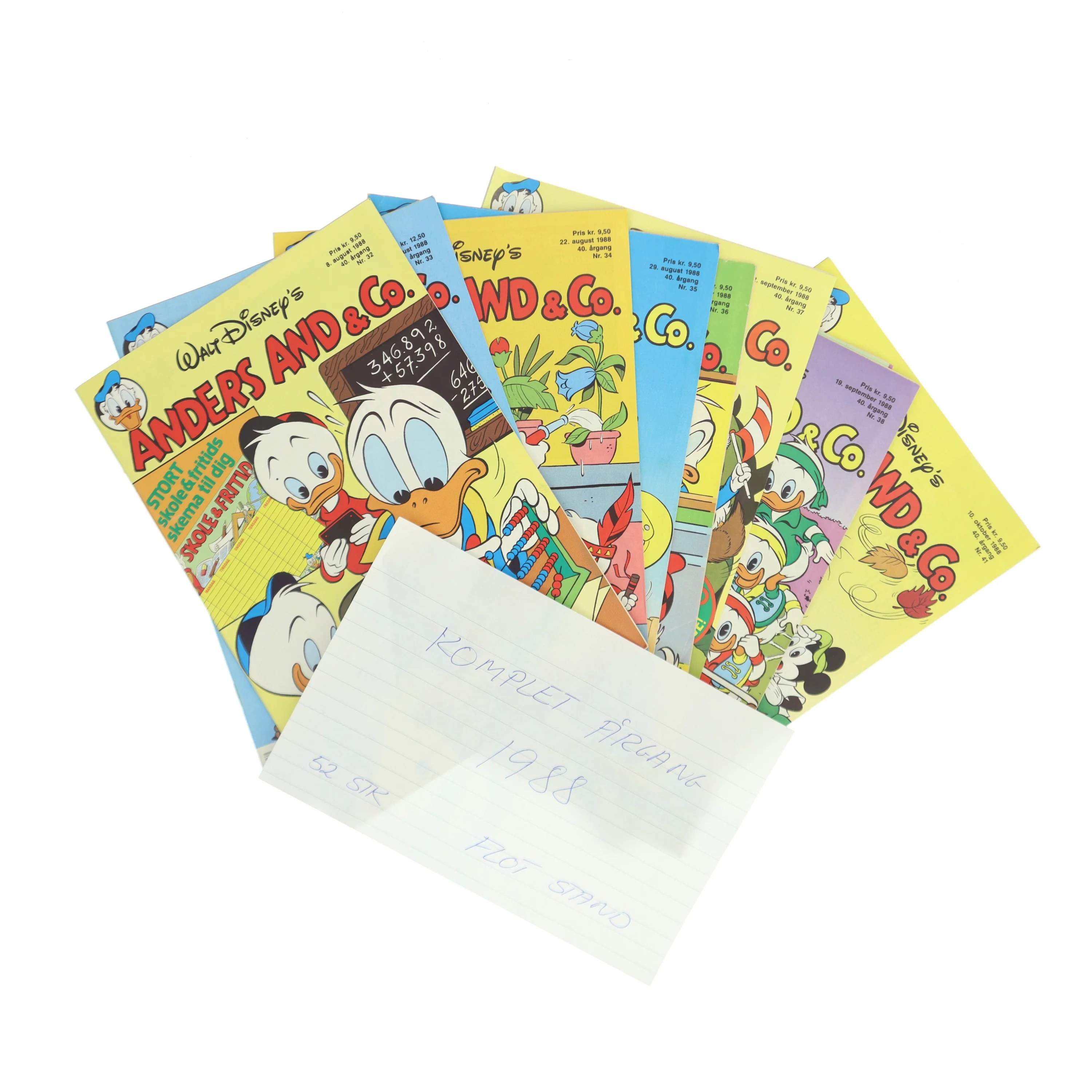 Komplet årgang 1988 Anders And & Co. 1988 Årgang af Walt Disney (Bog)