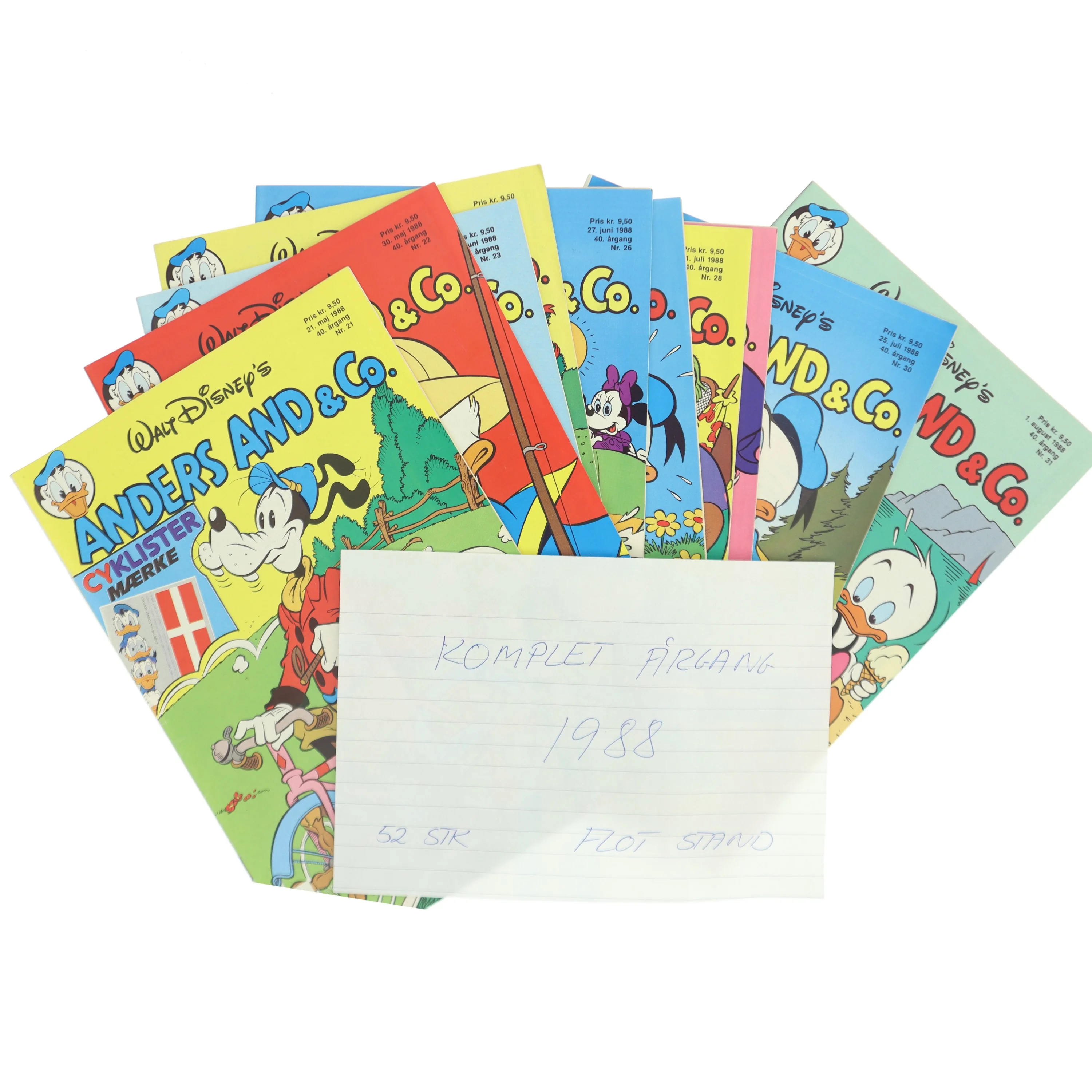 Komplet årgang 1988 Anders And & Co. 1988 Årgang af Walt Disney (Bog)