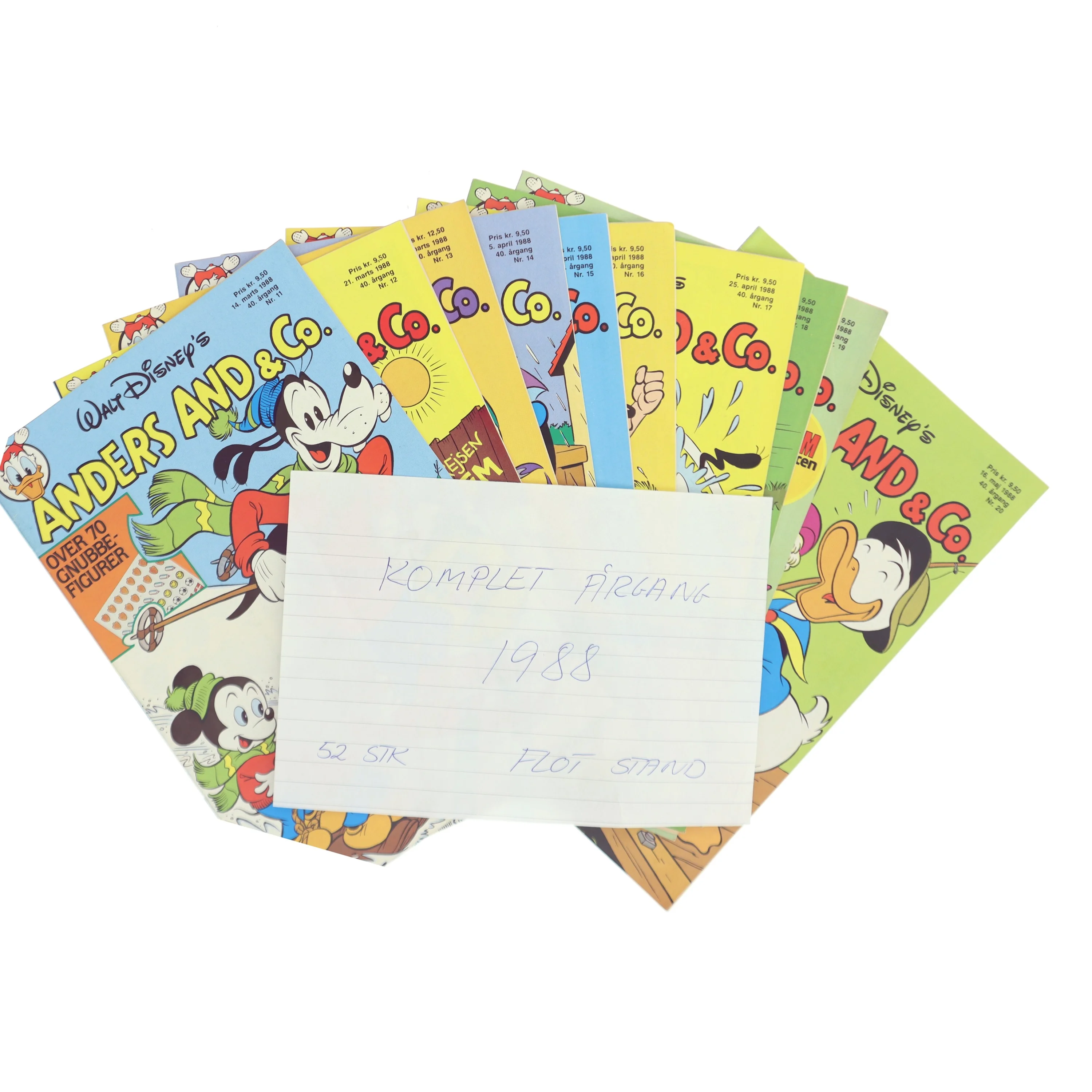 Komplet årgang 1988 Anders And & Co. 1988 Årgang af Walt Disney (Bog)