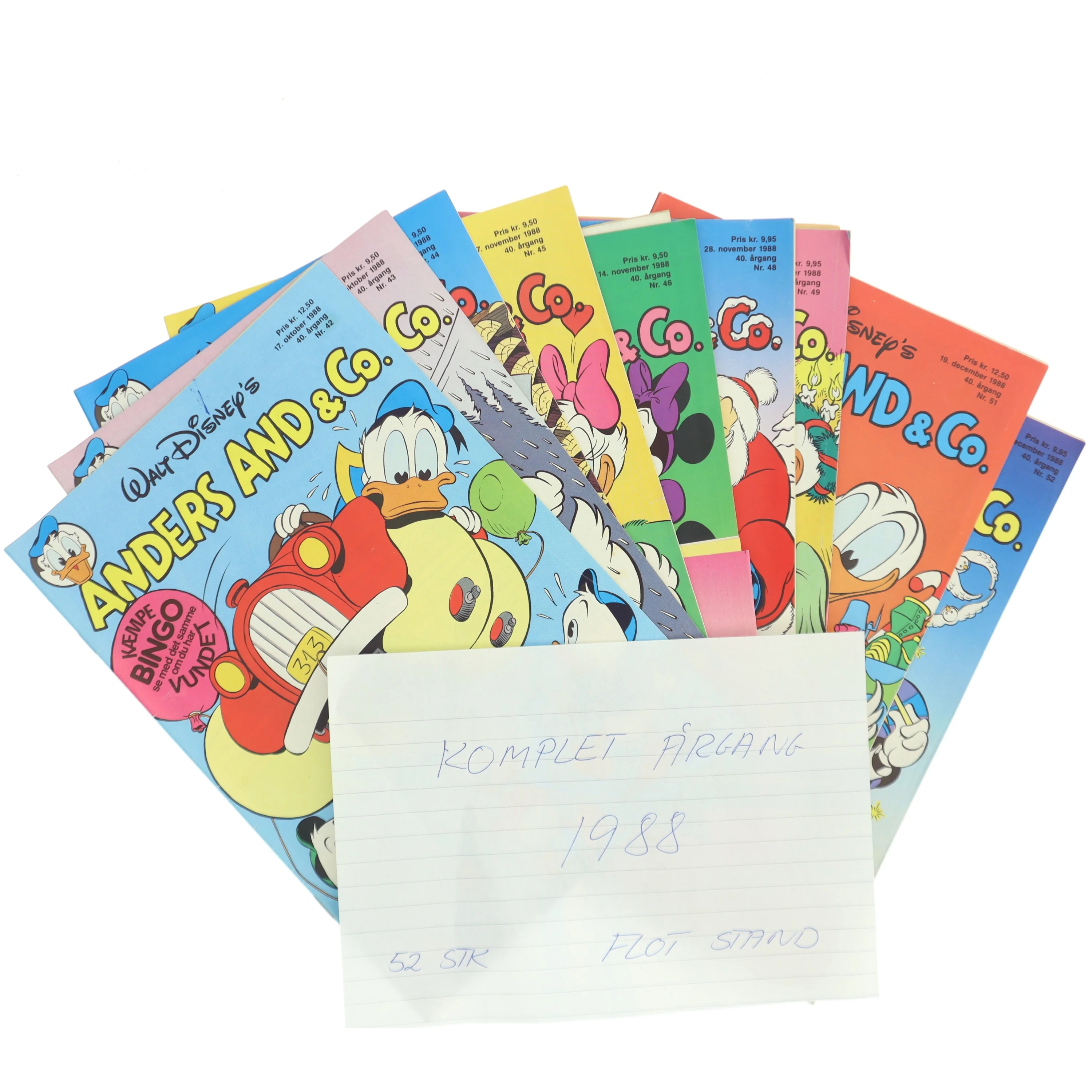 Komplet årgang 1988 Anders And & Co. 1988 Årgang af Walt Disney (Bog)