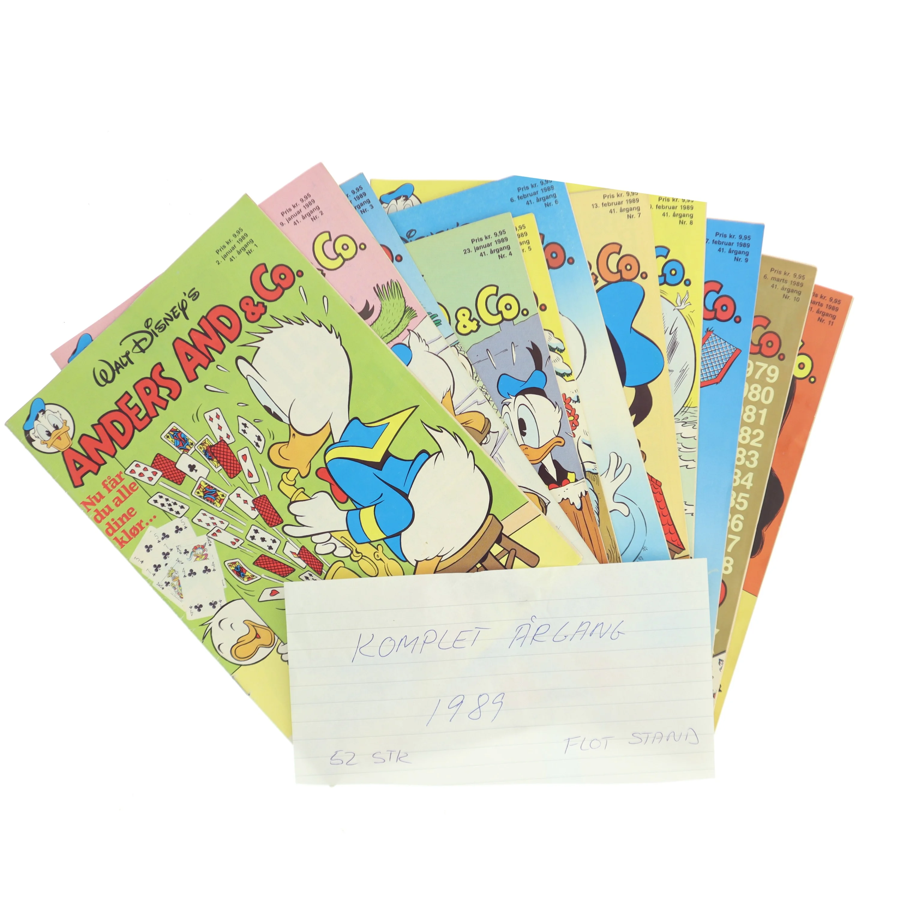 Komplet årgang 1989 Anders And & Co. af Disney (Bog)