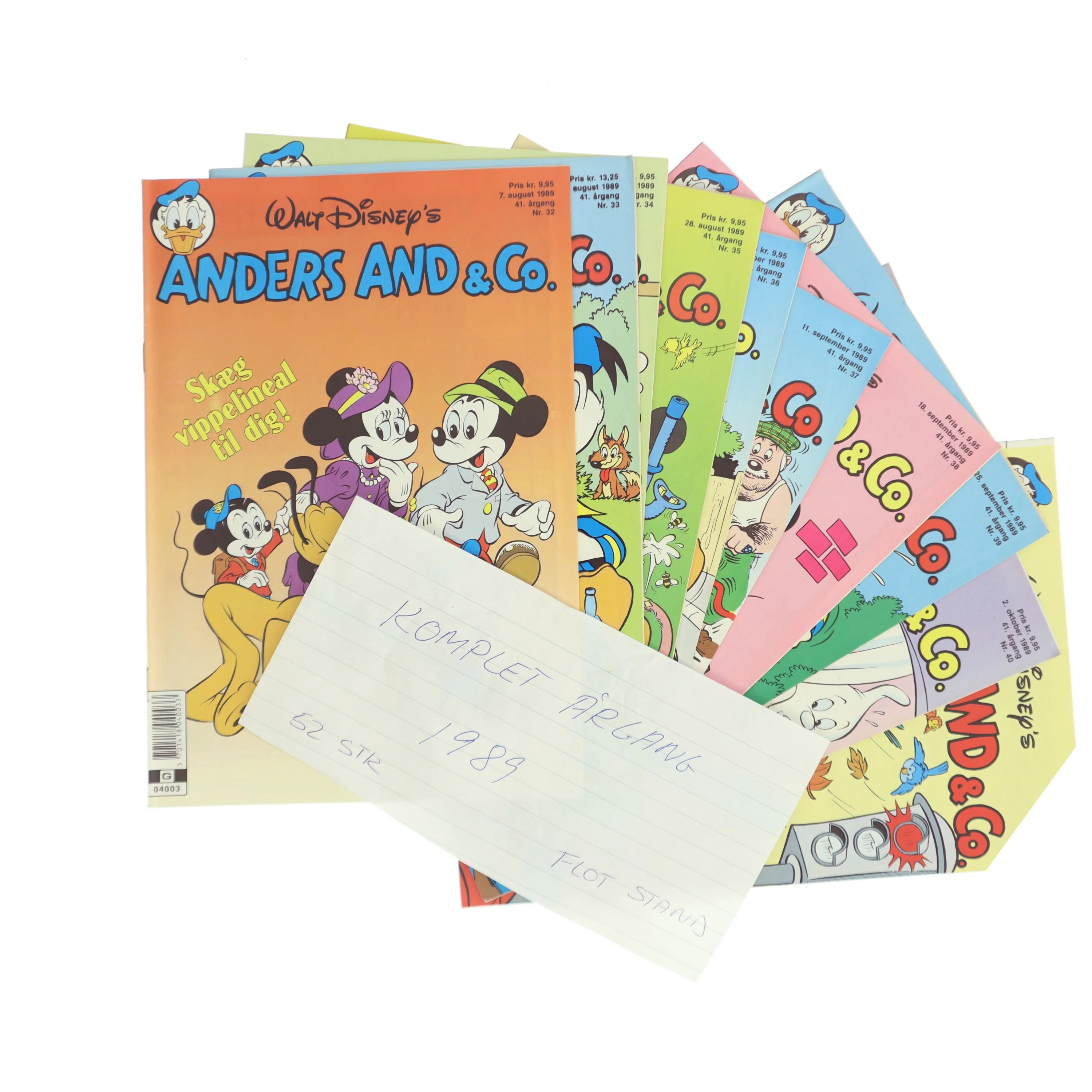 Komplet årgang 1989 Anders And & Co. af Disney (Bog)